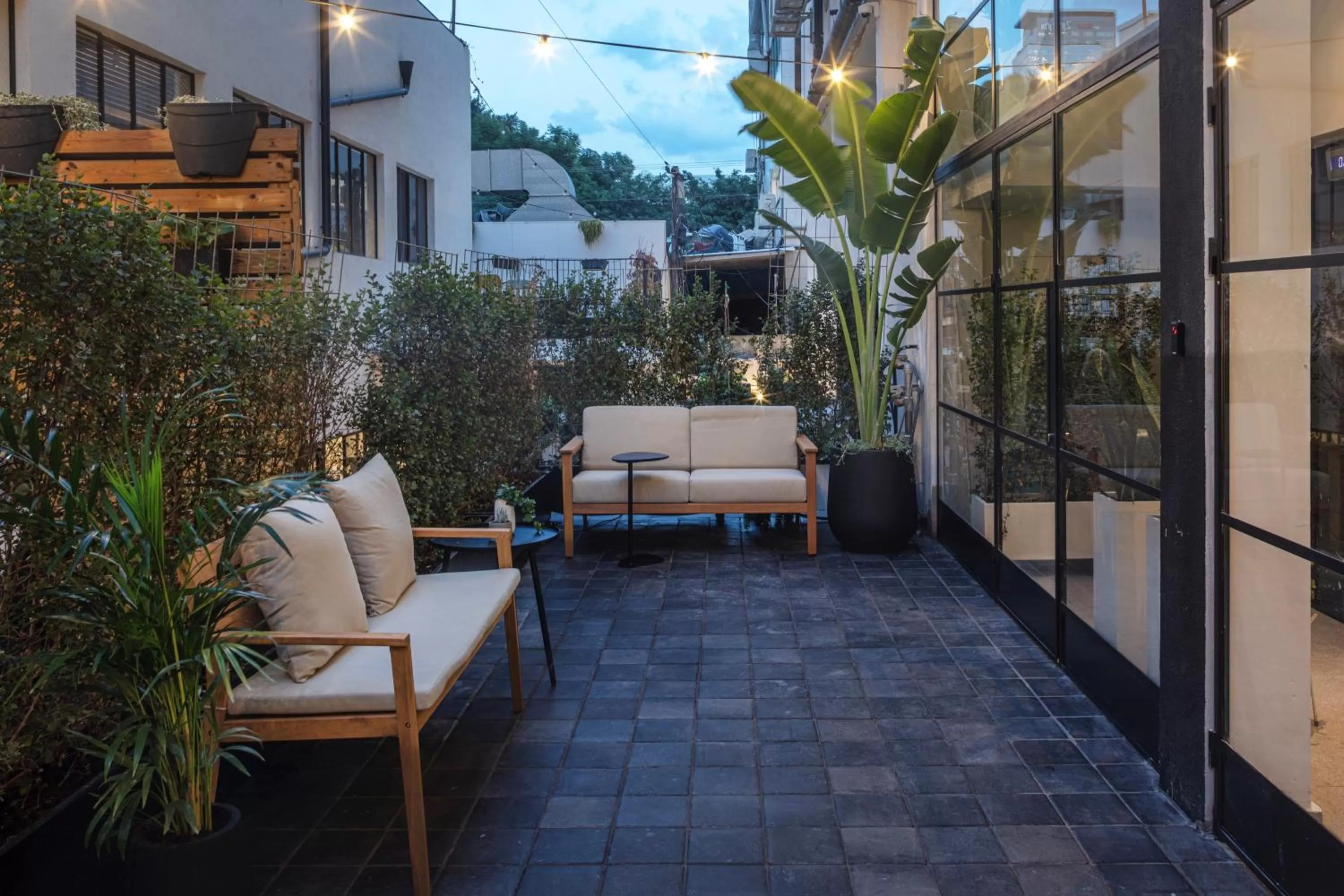 Patio in DeBlox living - Ben Avigdor Apartments