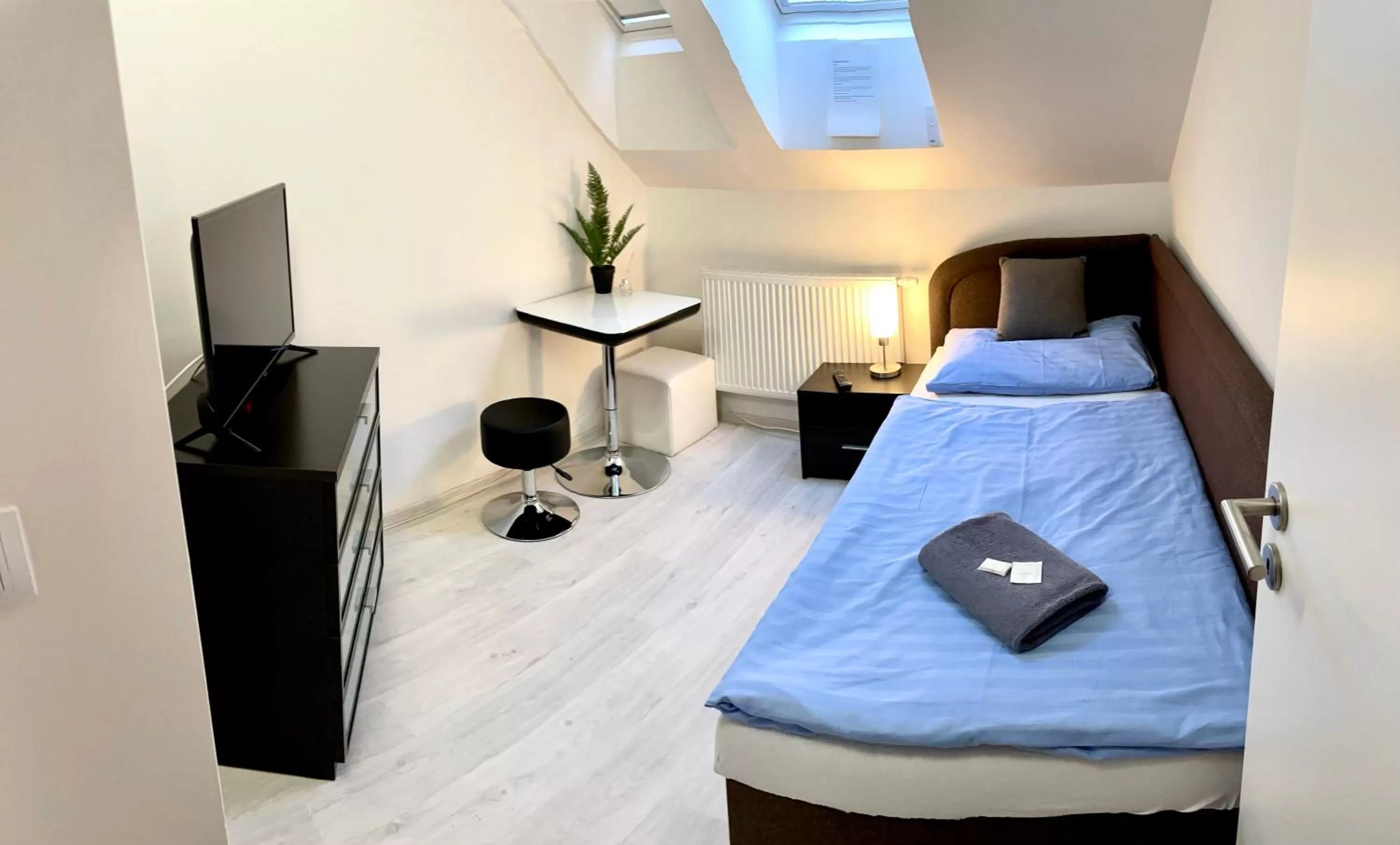 Bed in Hotel Stará Pošta