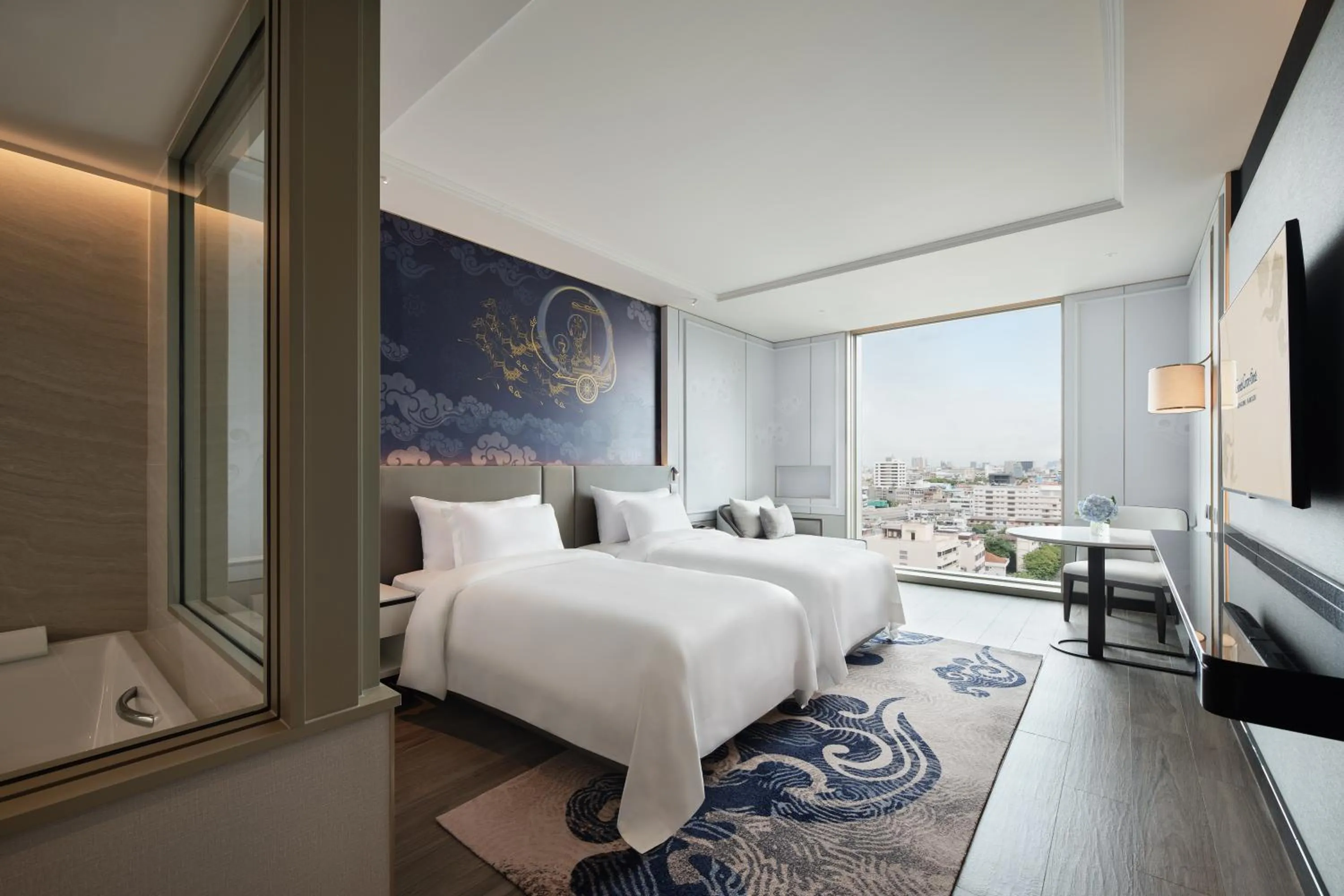 Bed in Grande Centre Point Surawong Bangkok