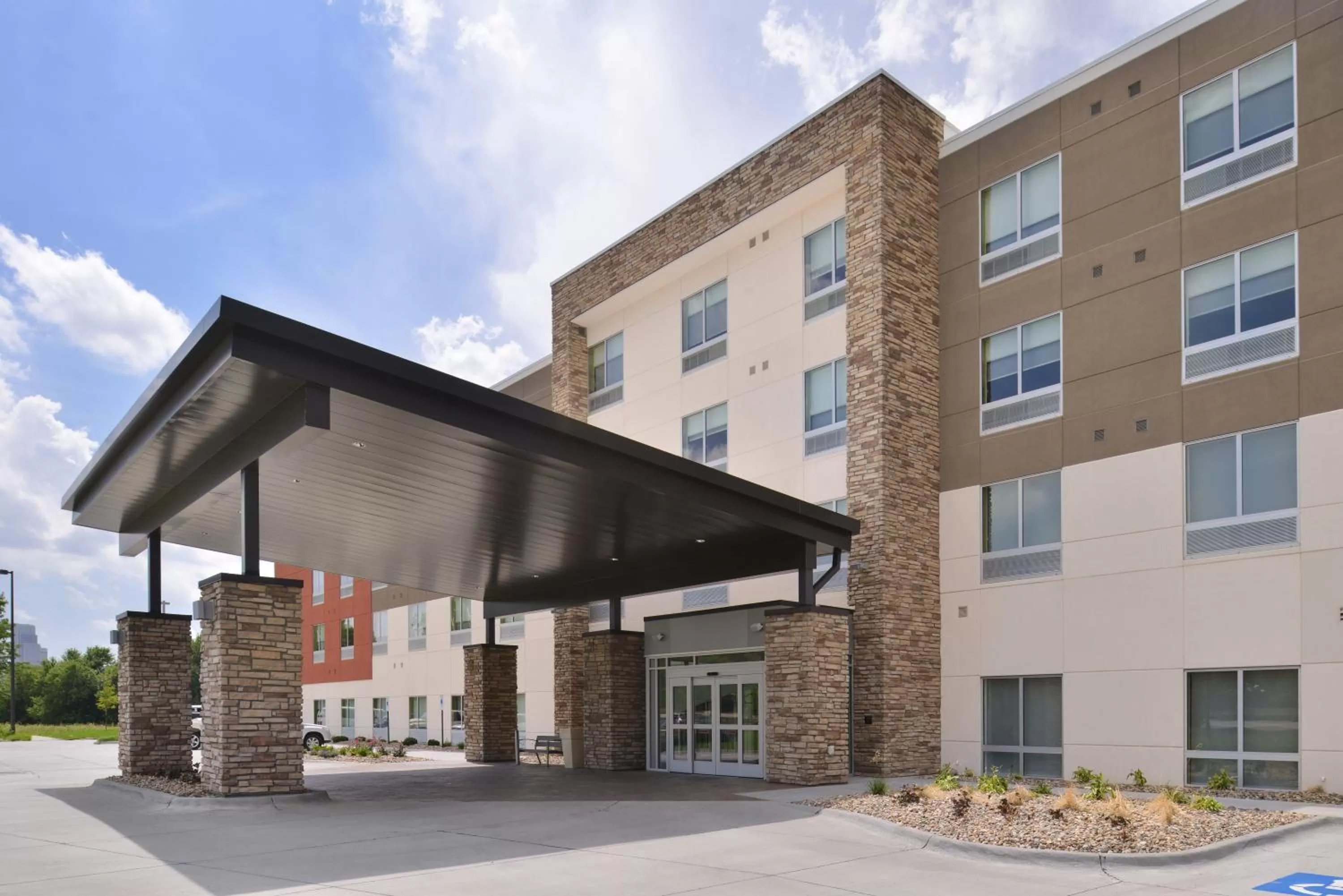 Property building in Holiday Inn Express & Suites Omaha Airport by IHG