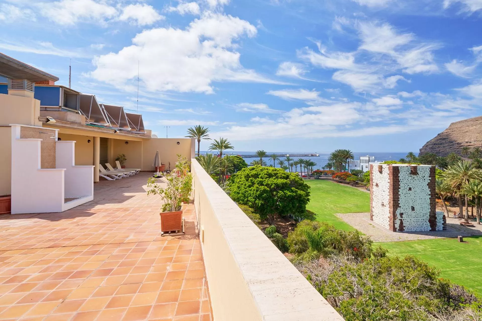 Balcony/Terrace in Hotel Torre Del Conde