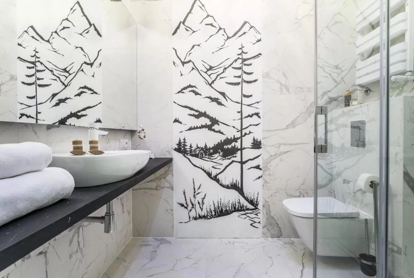 Bathroom in Aparthotel Giewont