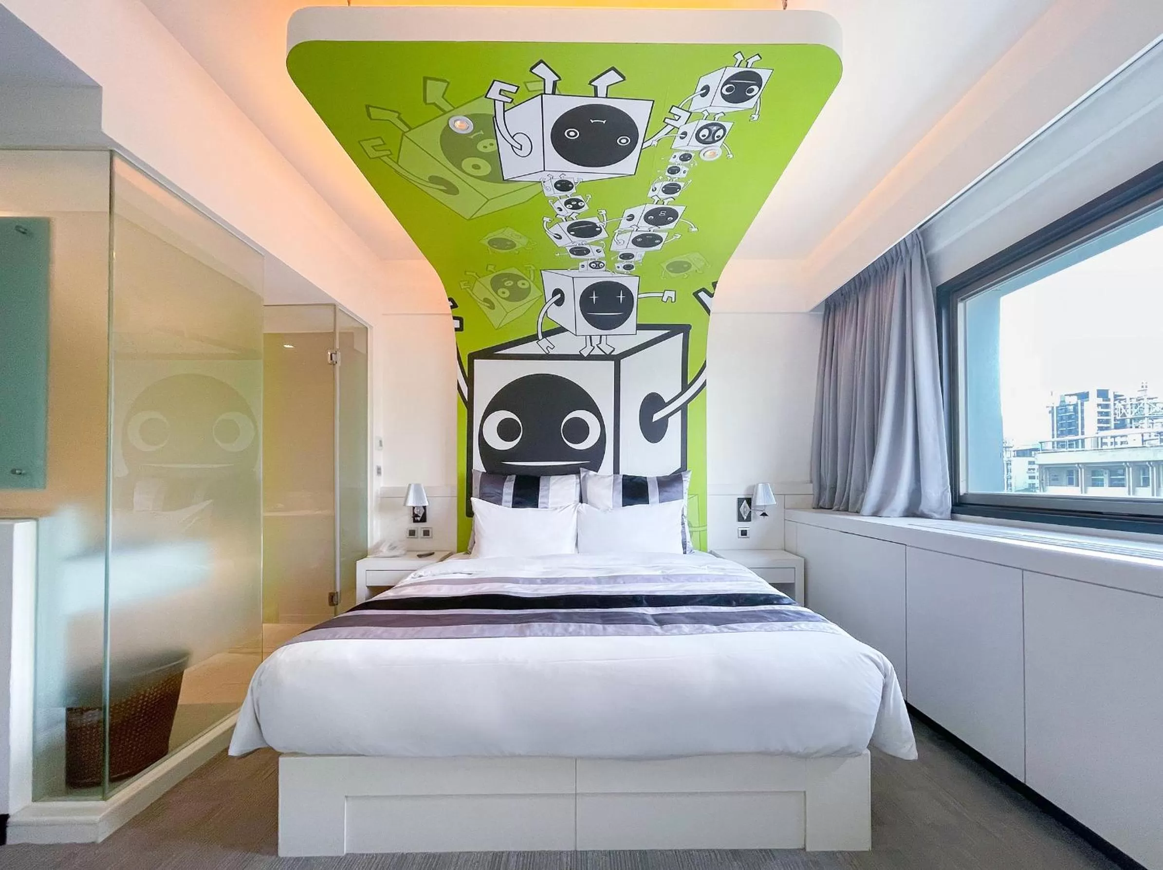 Bed in Guide Hotel Kaohsiung Liuhe