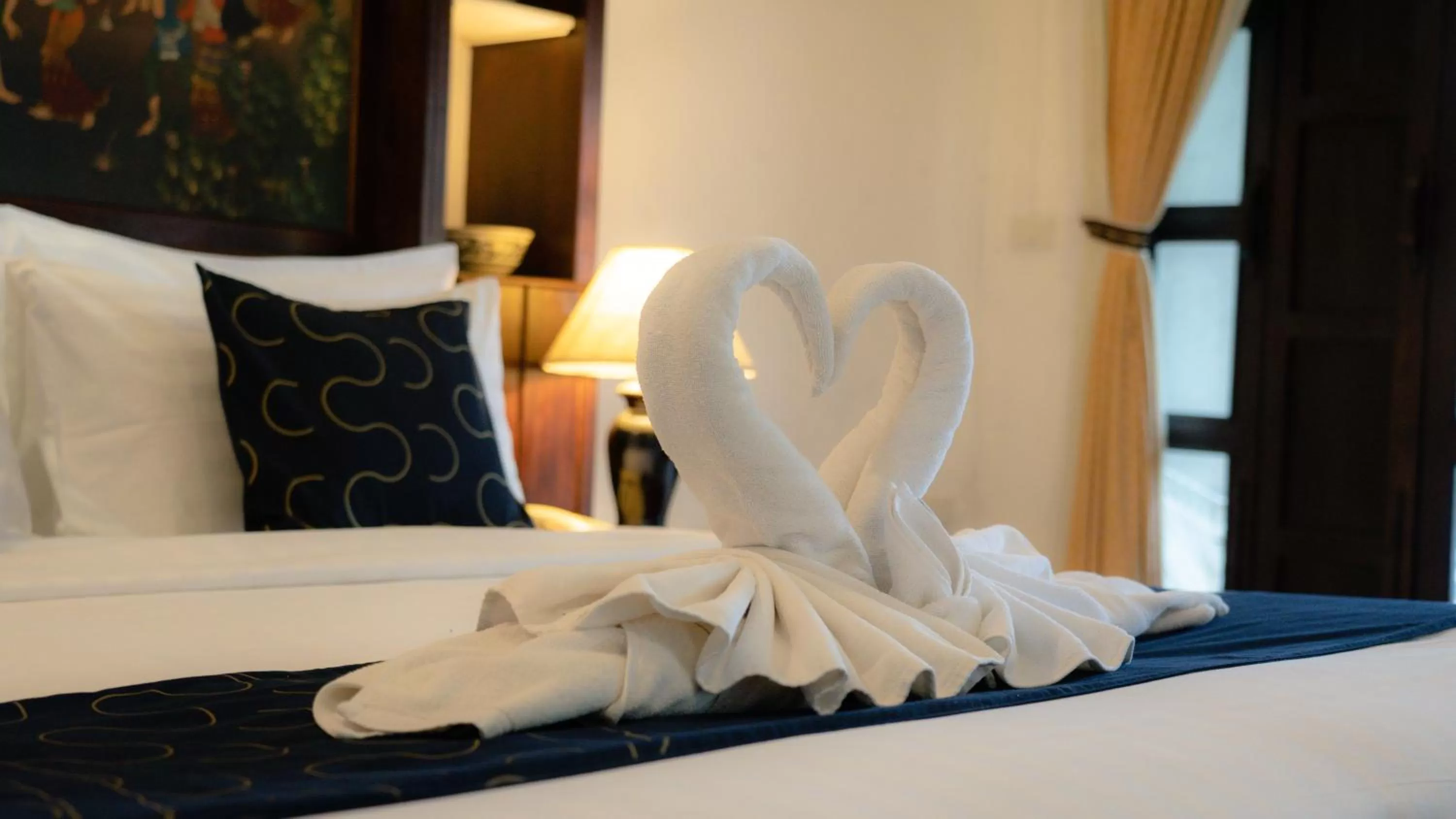 Decorative detail, Bed in Cheva Gallery Boutique Hotel