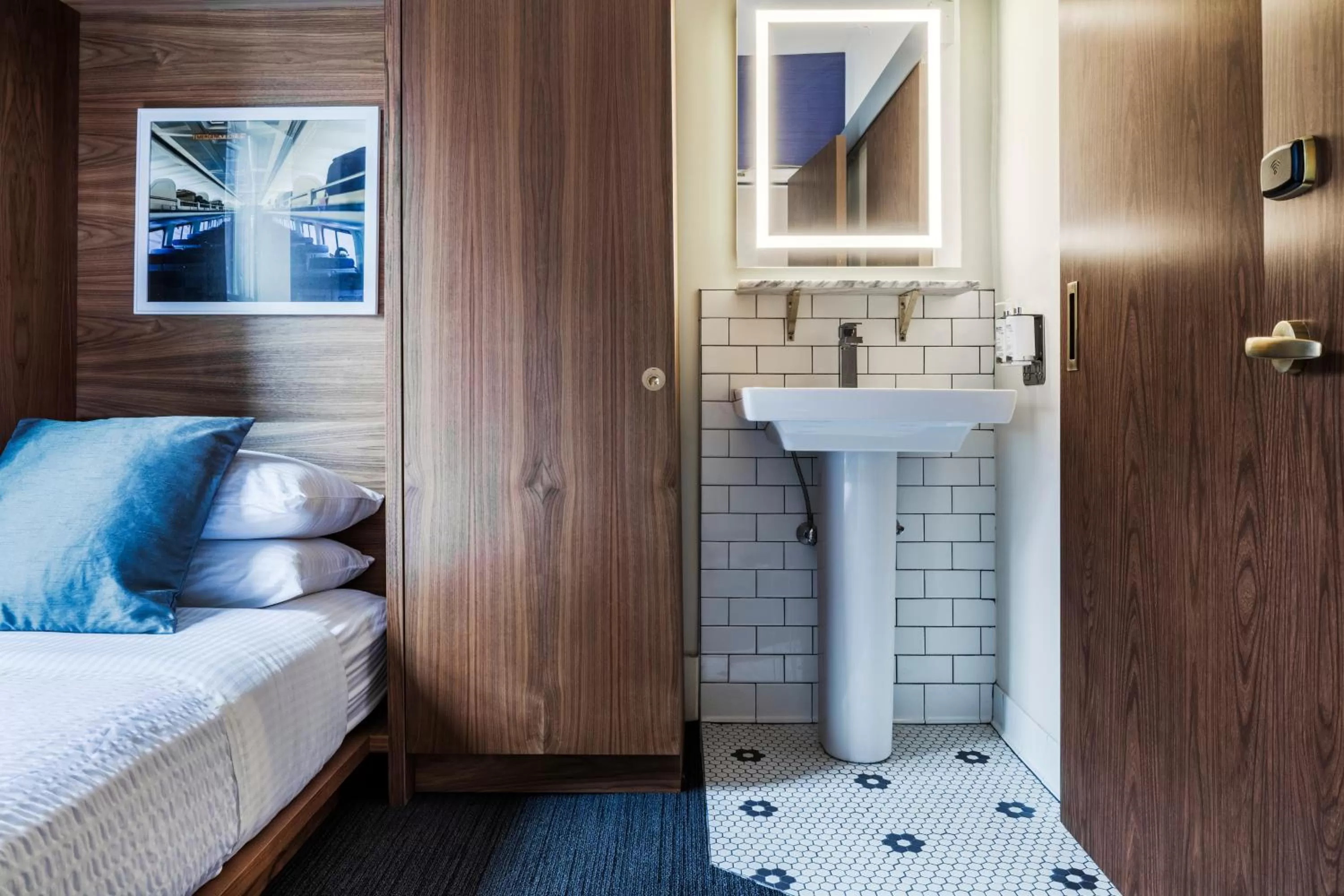 Bed in Found Hotel Boston Common