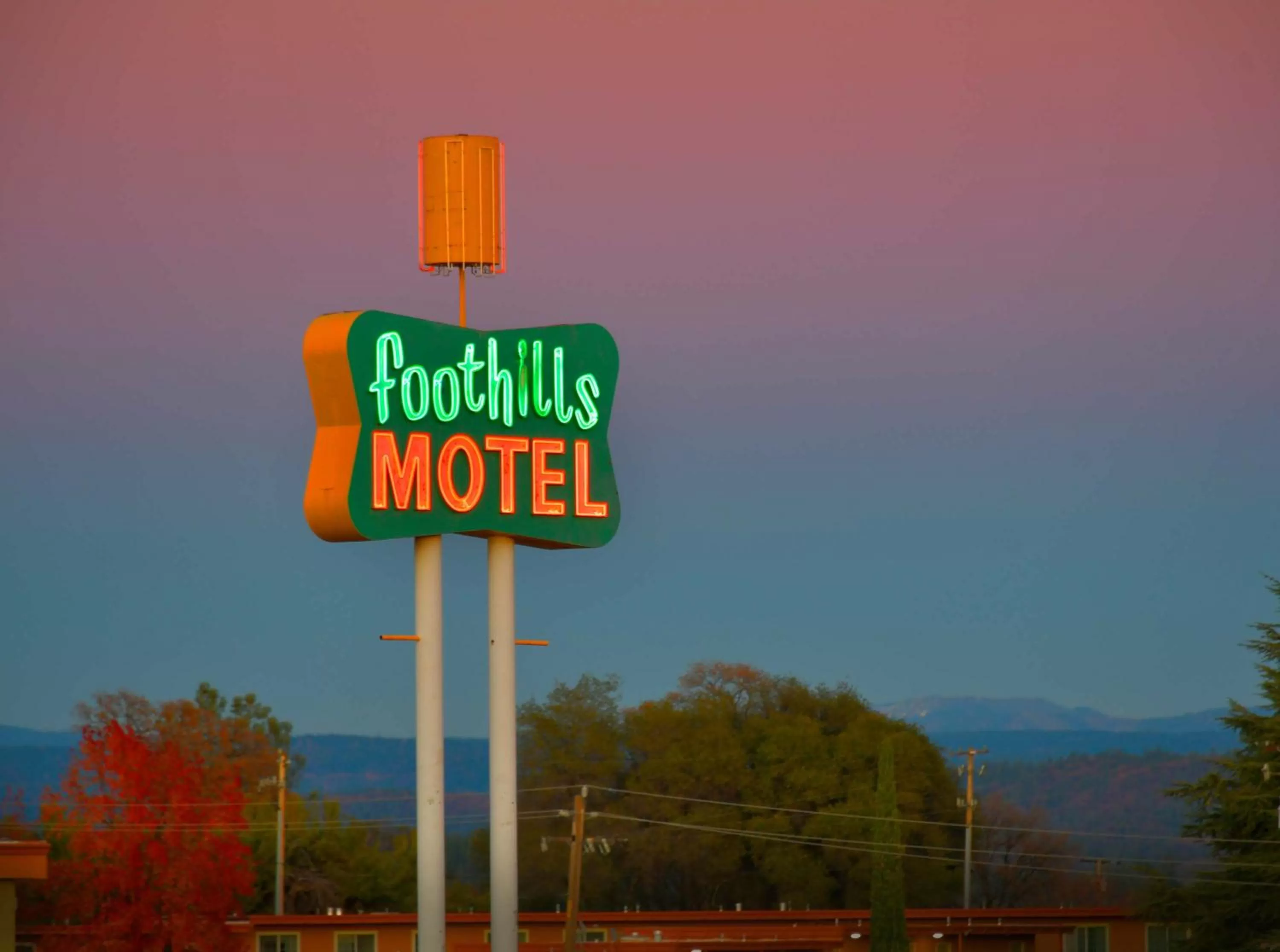 Property logo or sign in Foothills Motel