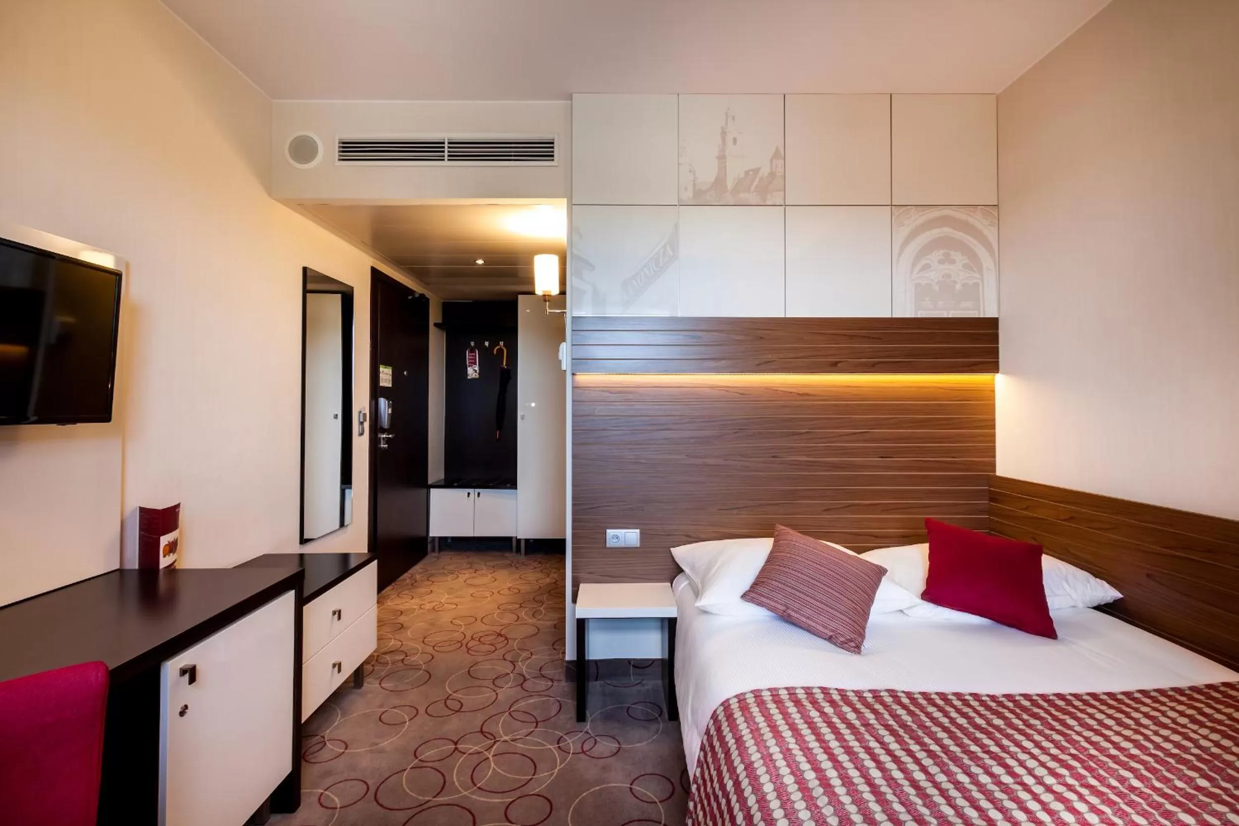 Bed in Qubus Hotel Kraków