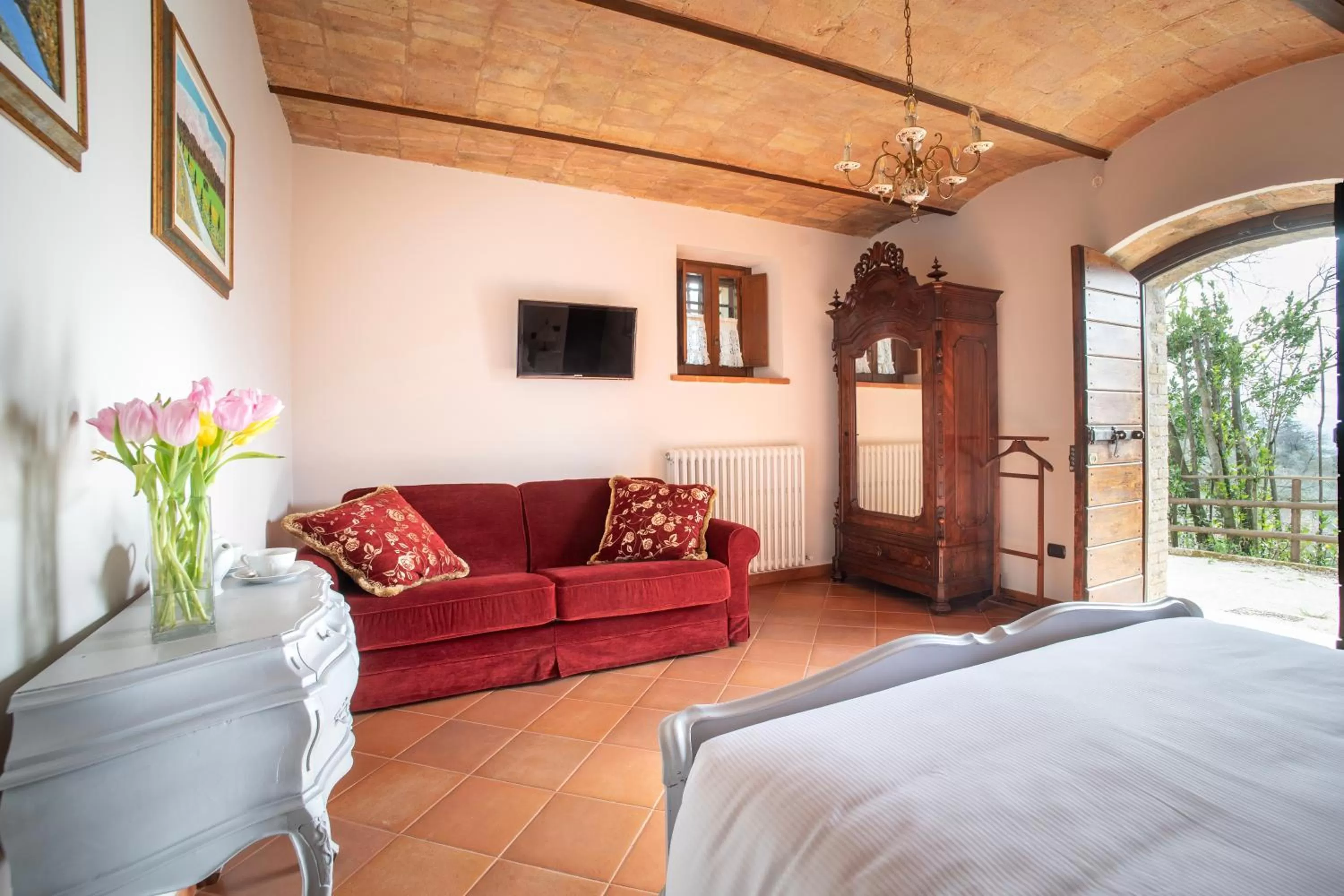 Seating Area in Domus Antiqua Bed & Breakfast