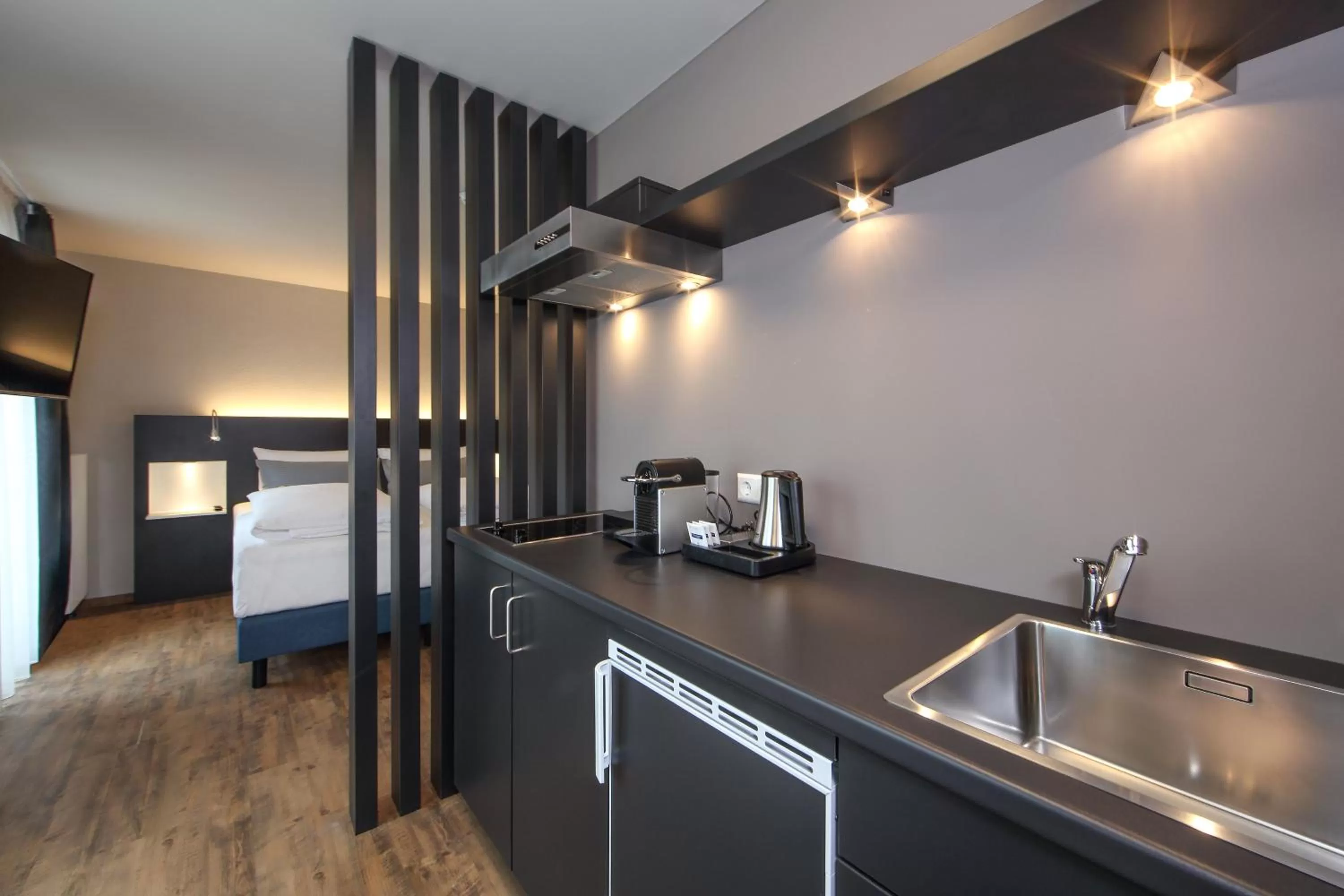 Kitchen or kitchenette in Design & Lifestyle Hotel Estilo