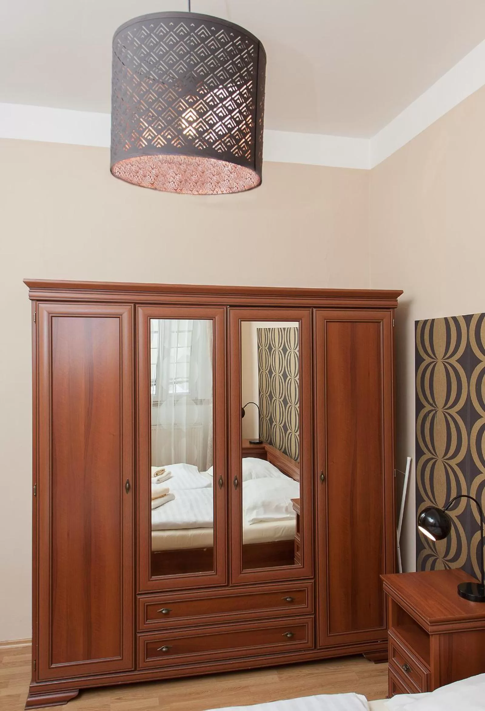 Decorative detail, Bed in Hotel Richmond Teplice