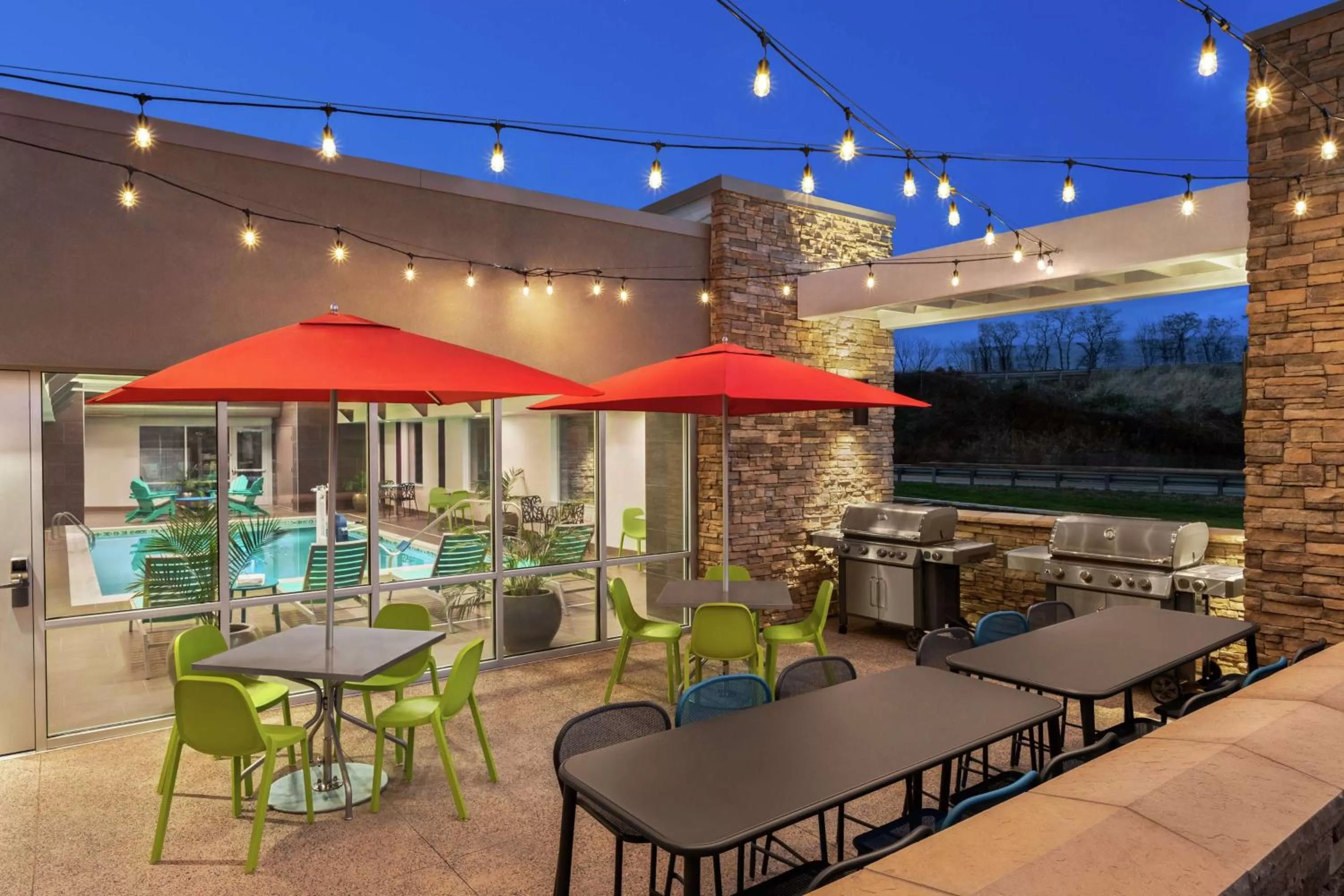 Patio in Home2 Suites By Hilton Ridley Park Philadelphia Airport So