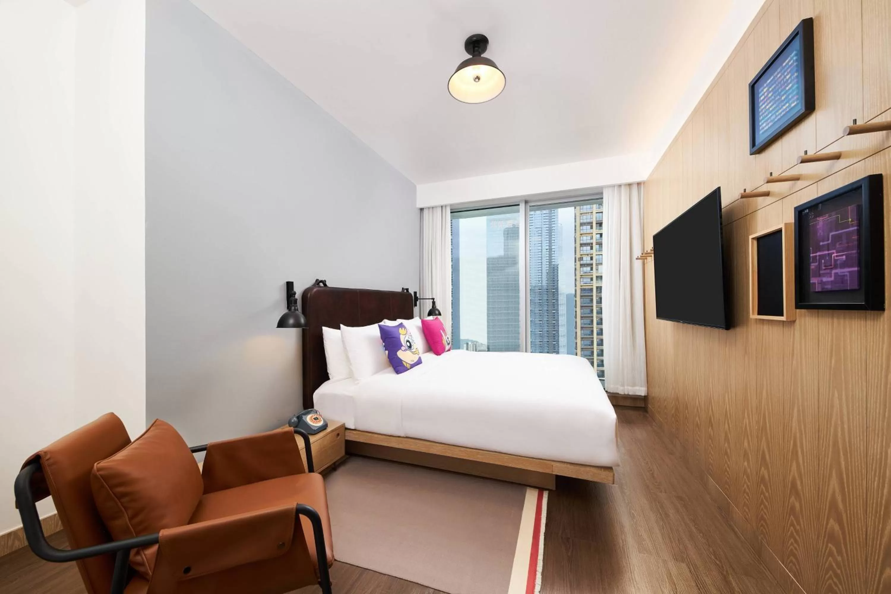 Bedroom, Bed in Moxy Shenzhen North Station