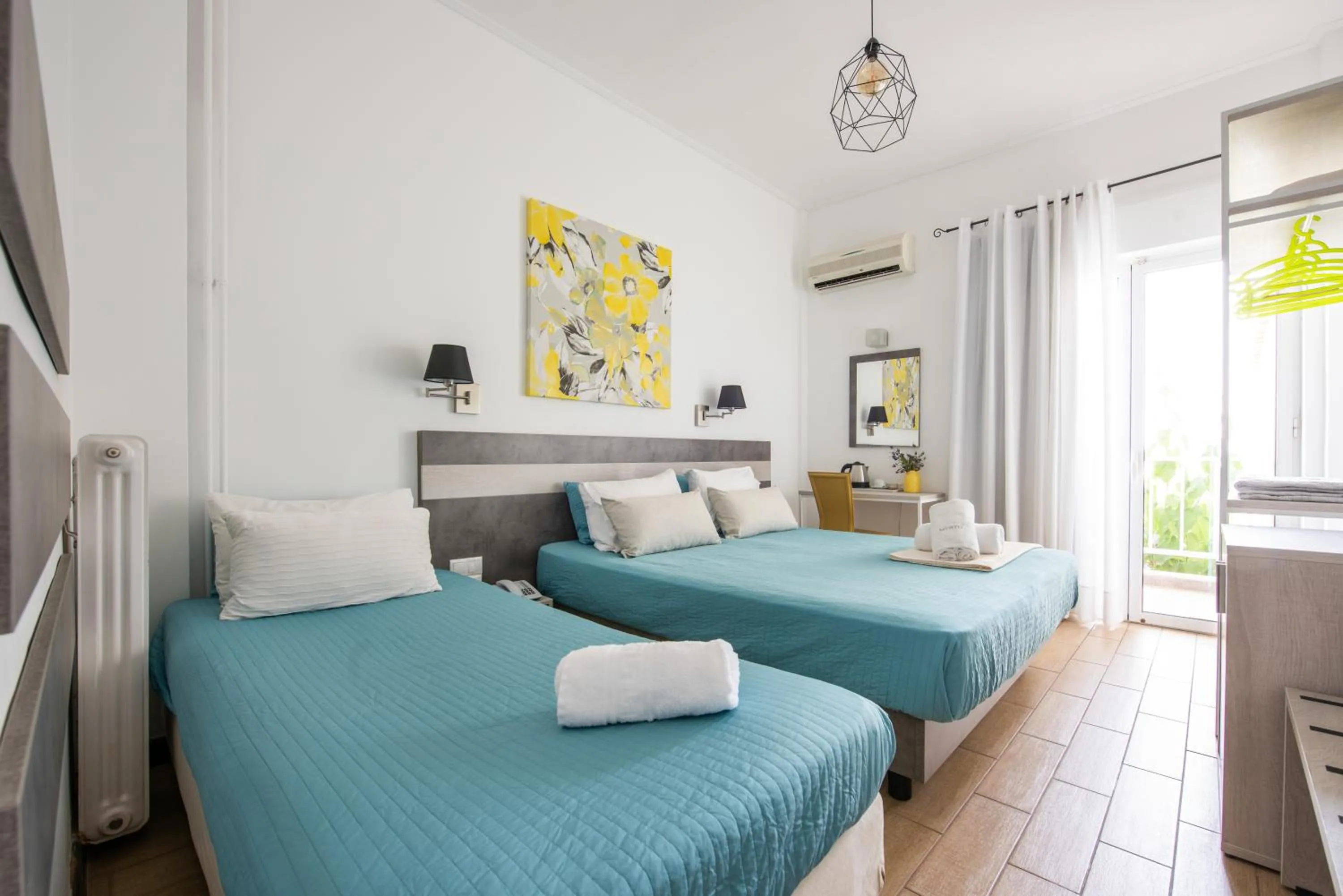 Property building, Bed in Myrto Hotel