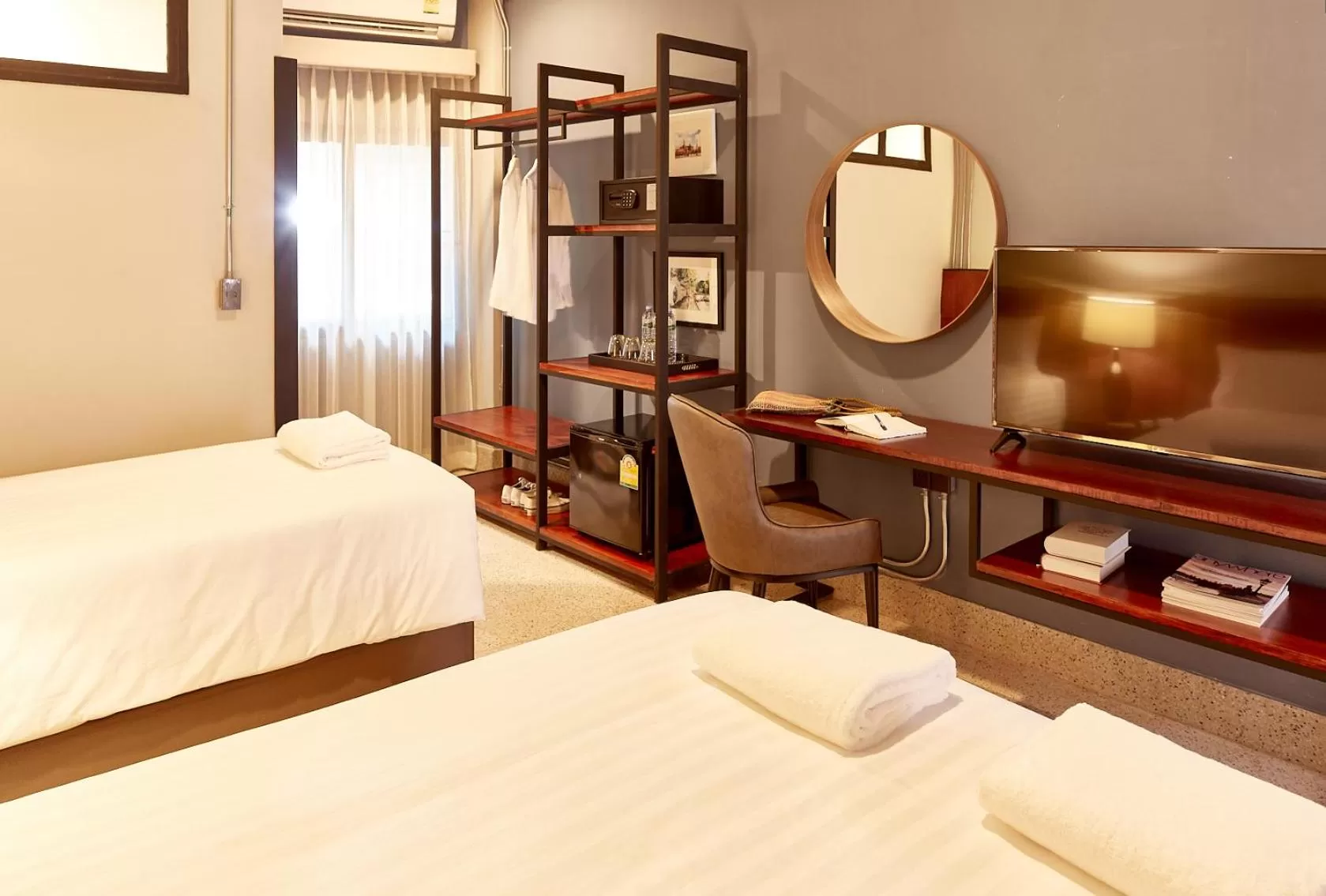 Bathroom, Bed in W22 by Burasari