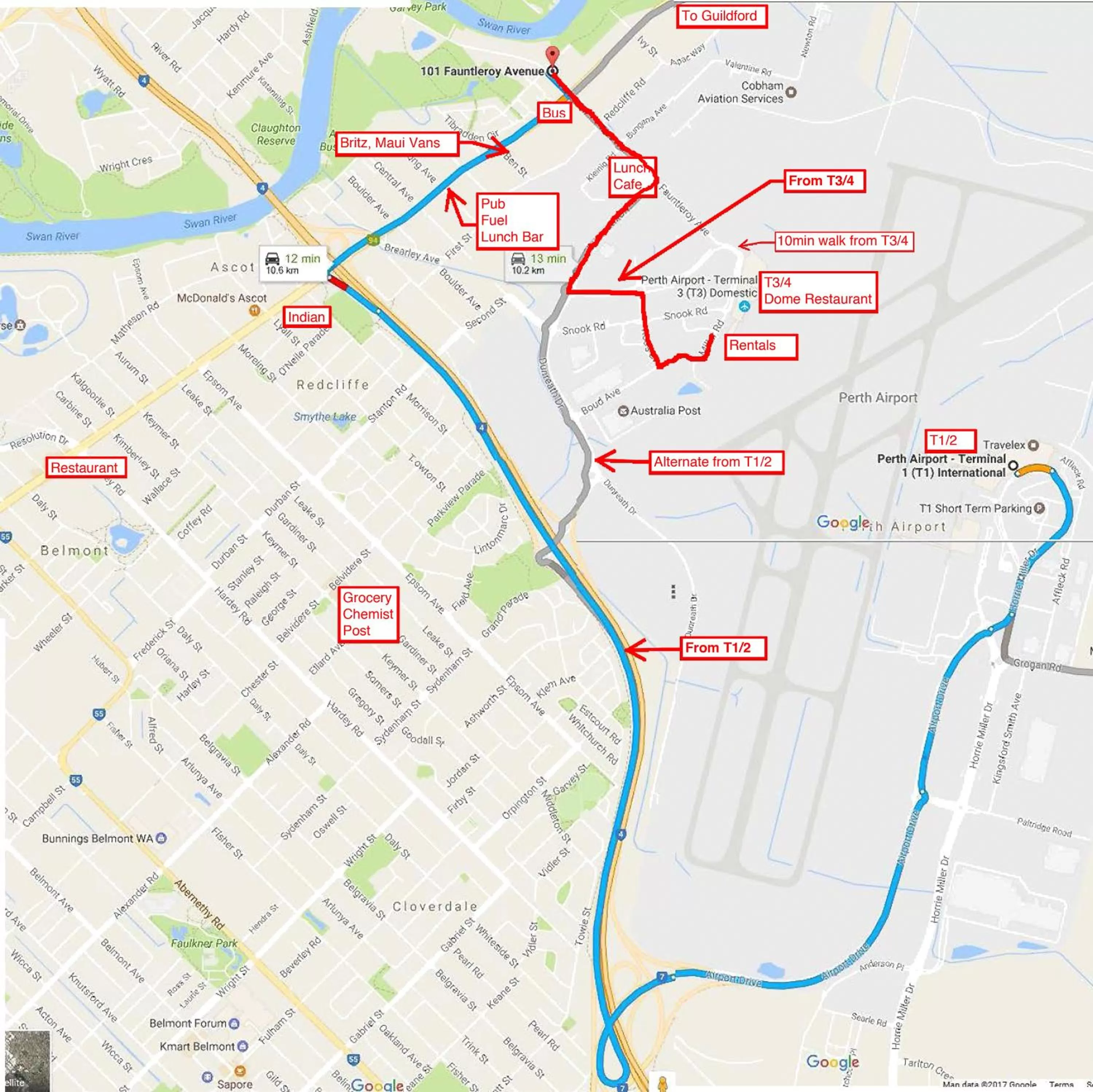 Nearby landmark in Aarn House B&B Airport Accommodation