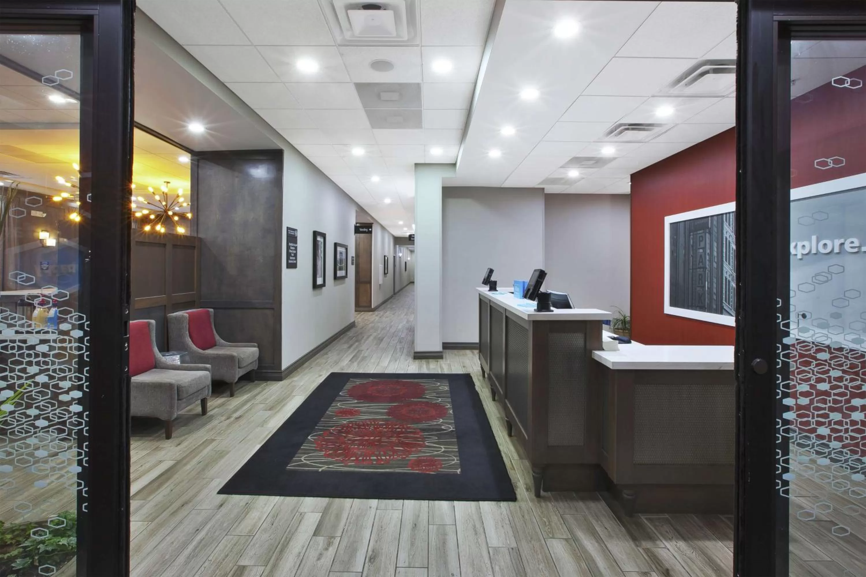 Lobby or reception in Hampton Inn by Hilton Detroit Dearborn, MI