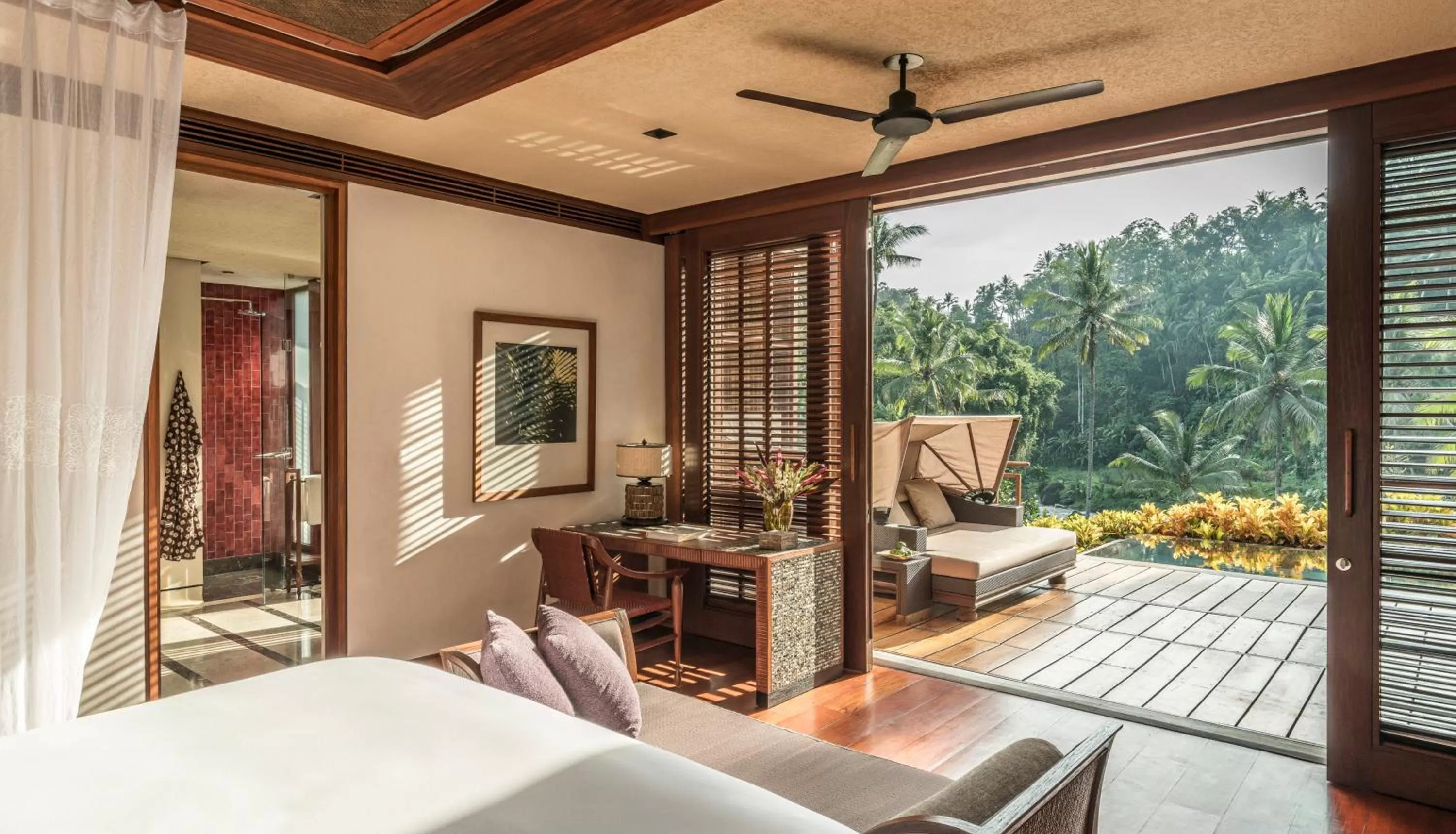 River view, Bed in Four Seasons Resort Bali at Sayan