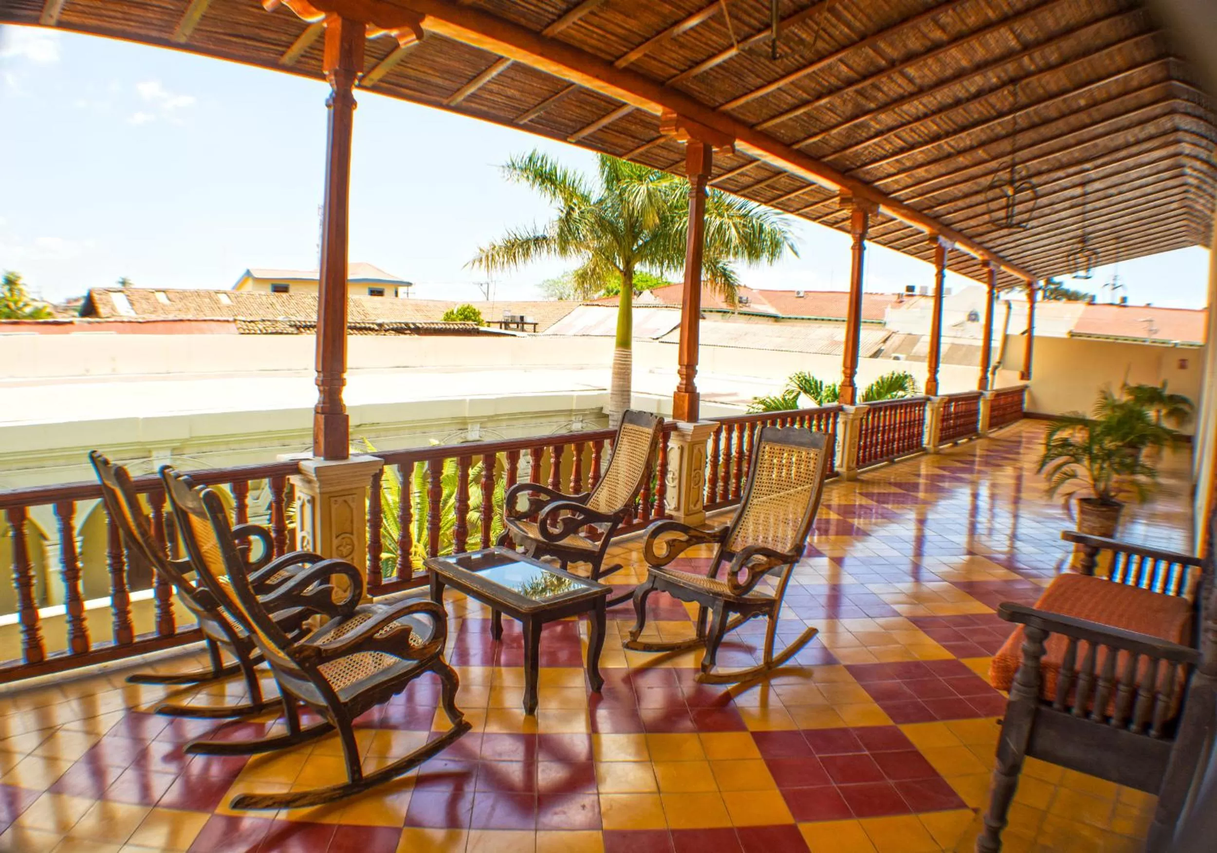 Seating area in Hotel la Perla Leon
