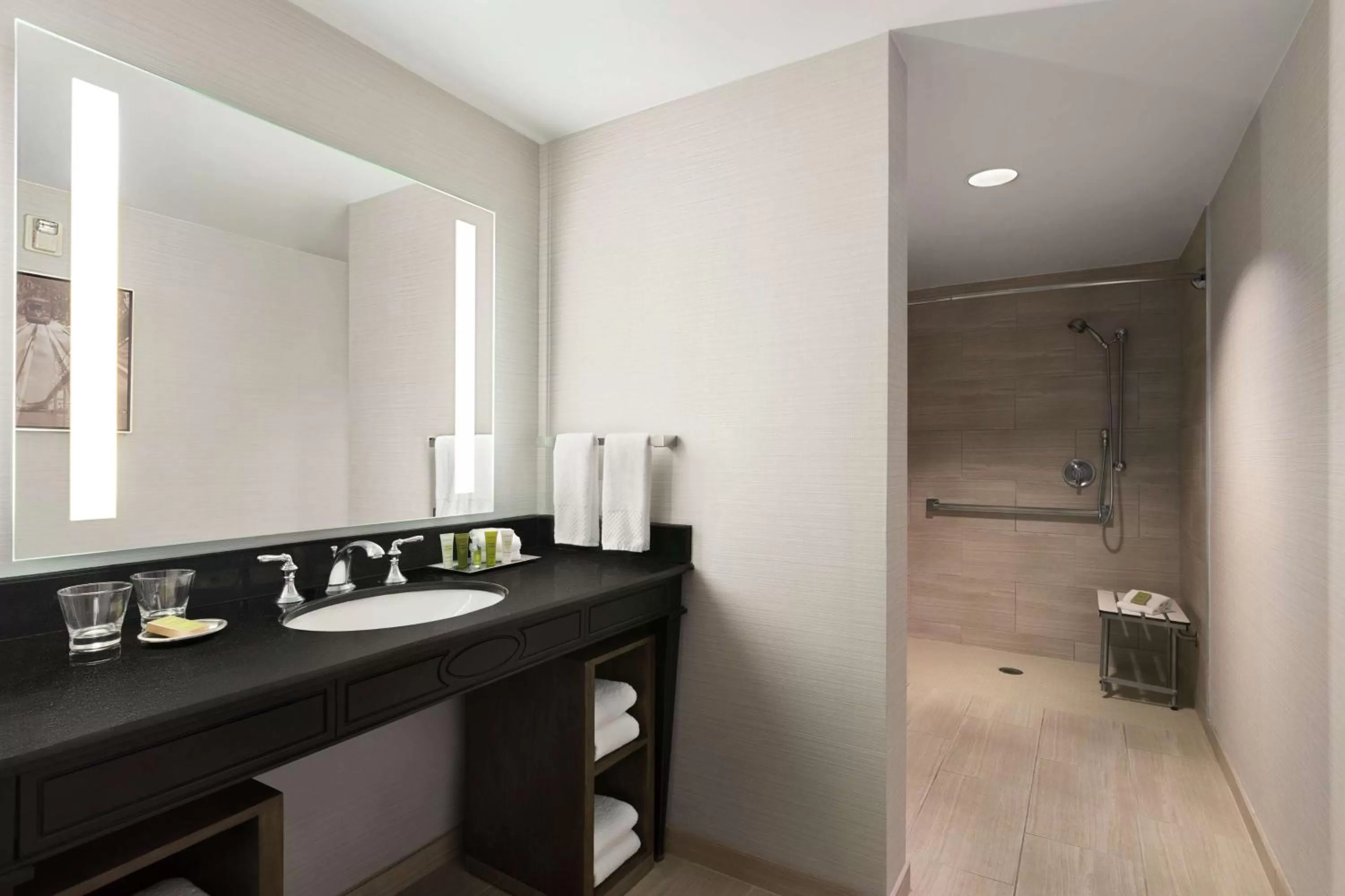 Bathroom in Hilton New Orleans / St. Charles Avenue