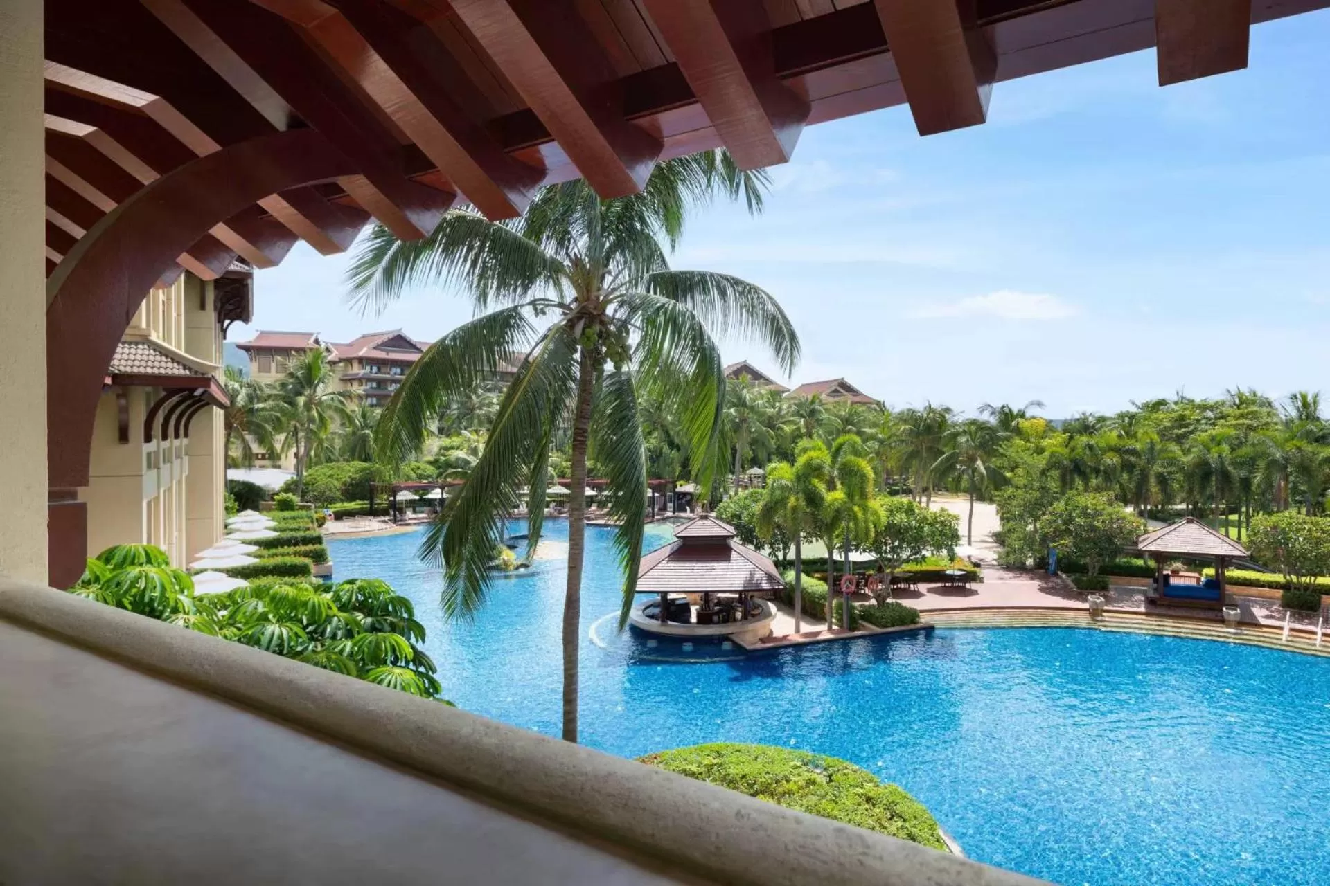 Pool view in The Ritz-Carlton Sanya, Yalong Bay