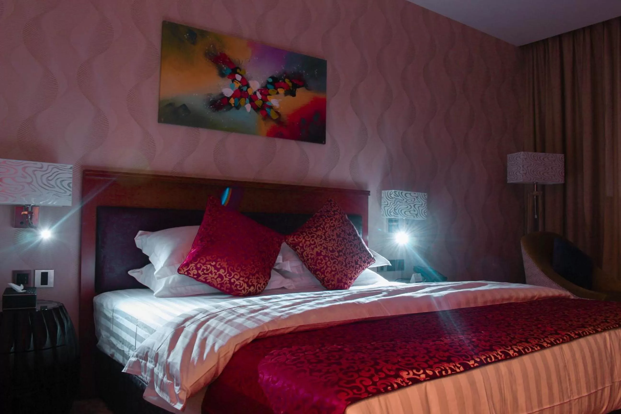 Bed in Velvet Hotel Jeddah