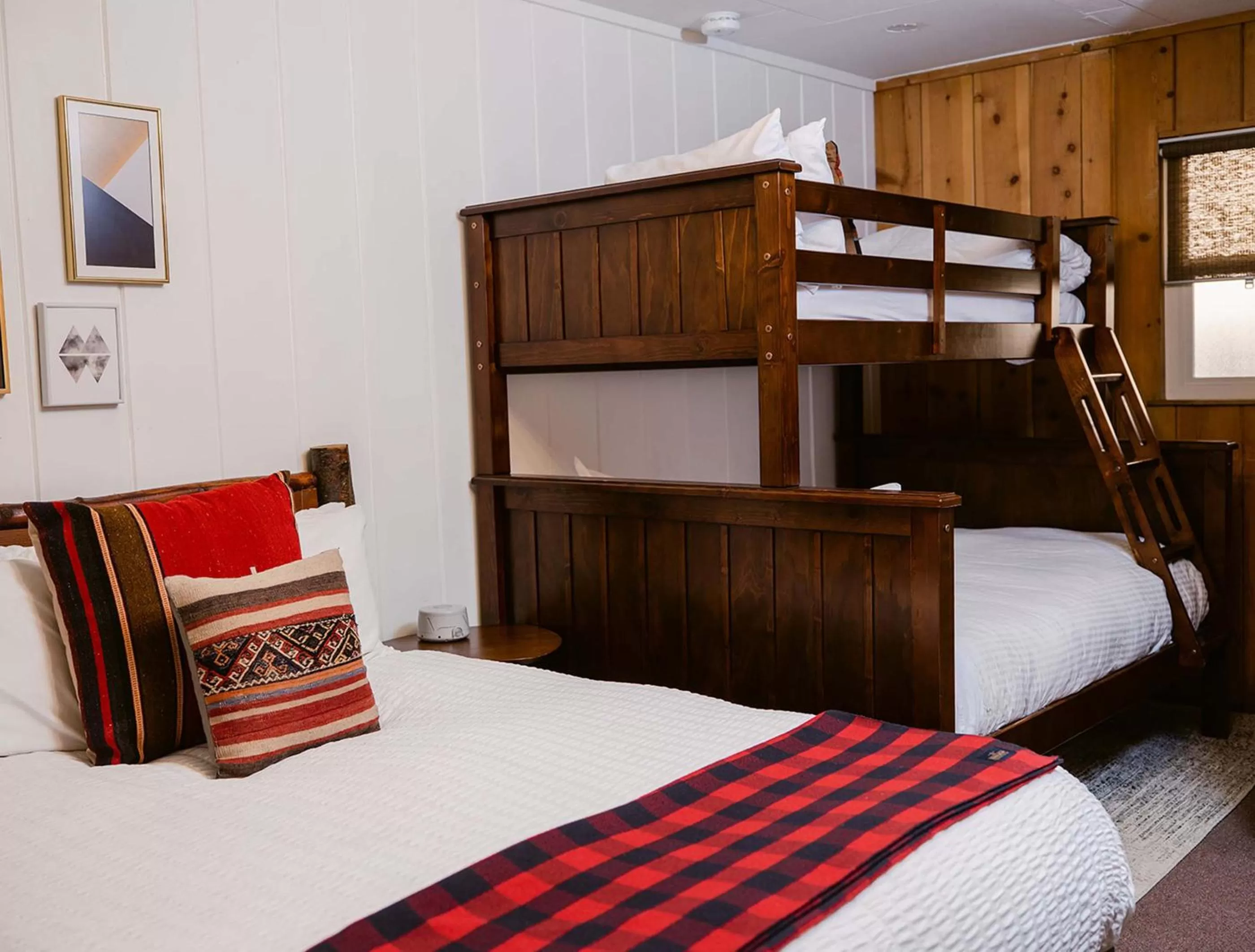 Bed in Grand Pine Cabins