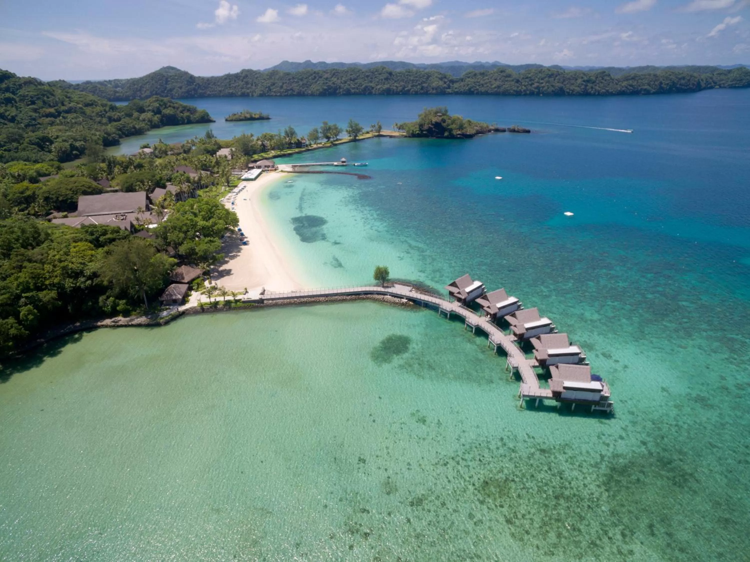 Bird's-eye View in Palau Pacific Resort