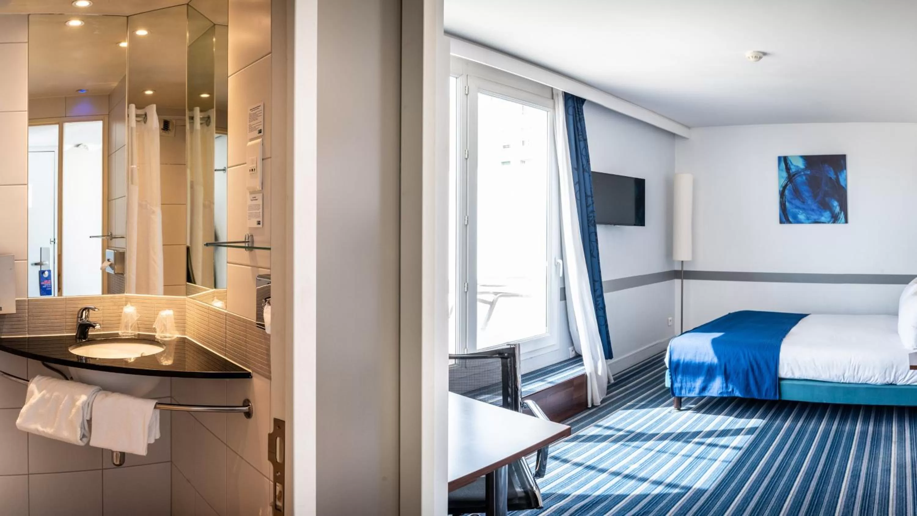 Photo of the whole room, Bed in Hôtel Marseille Centre Gare Saint-Charles