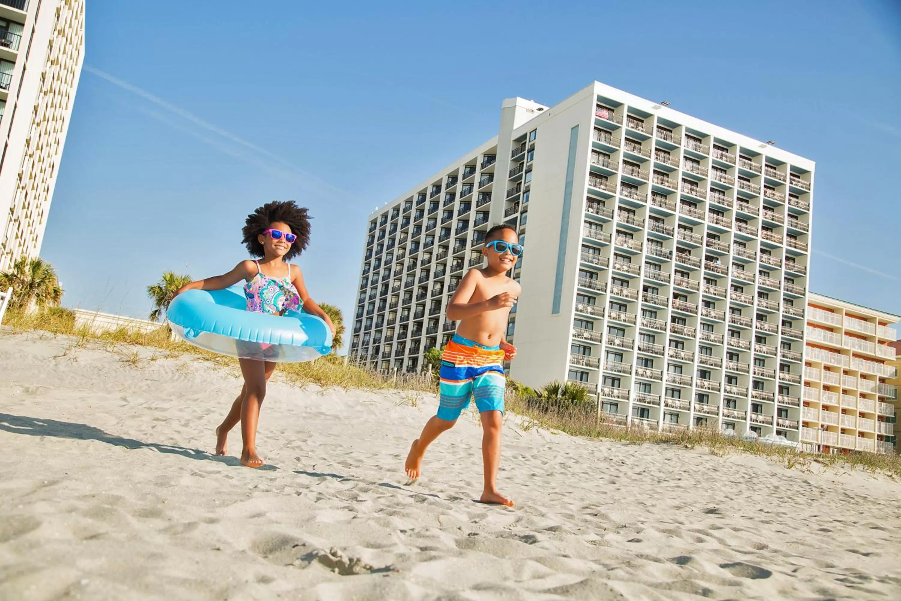 Property building in Hotel Blue