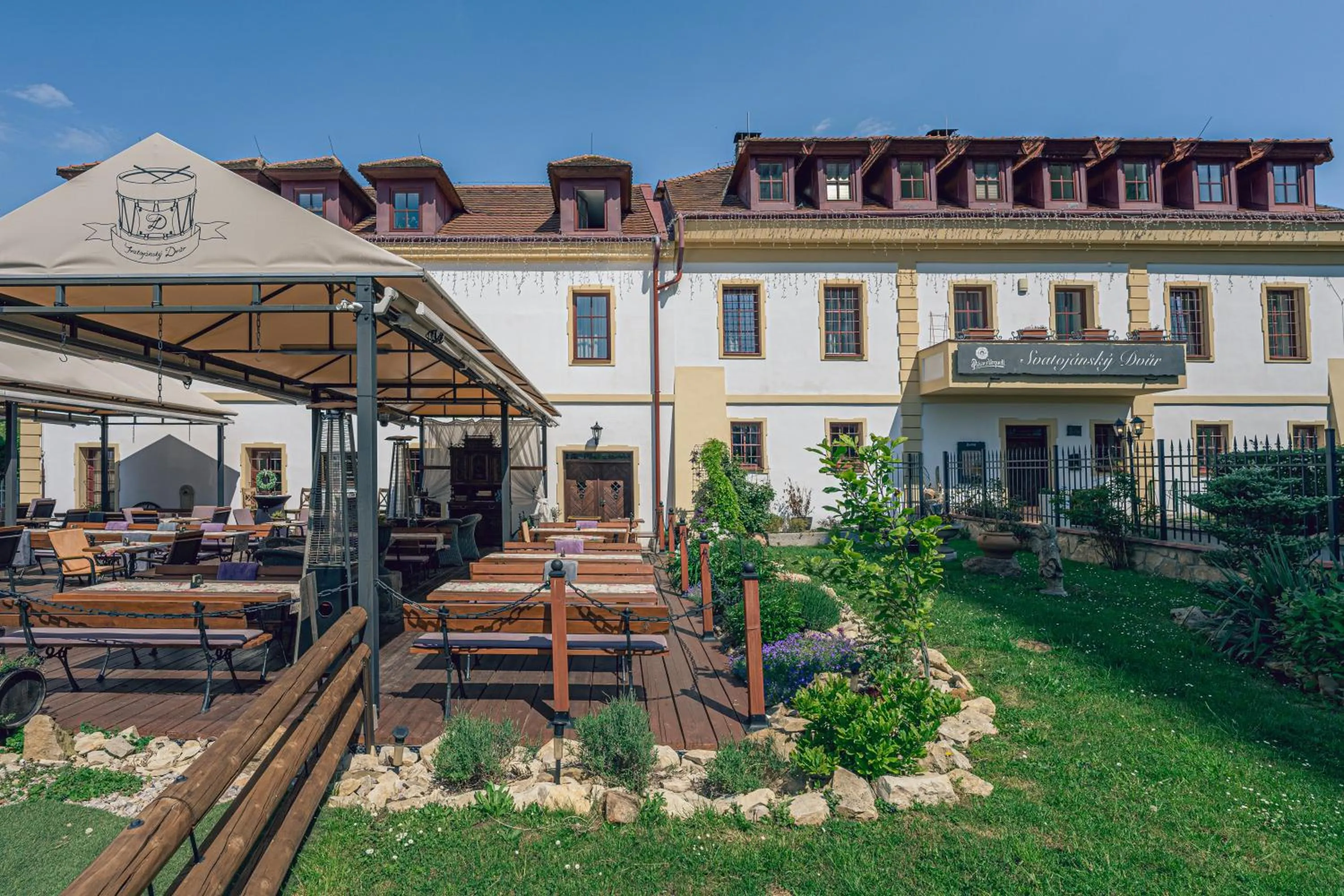 Patio in Hotel Svatojánský Dvůr