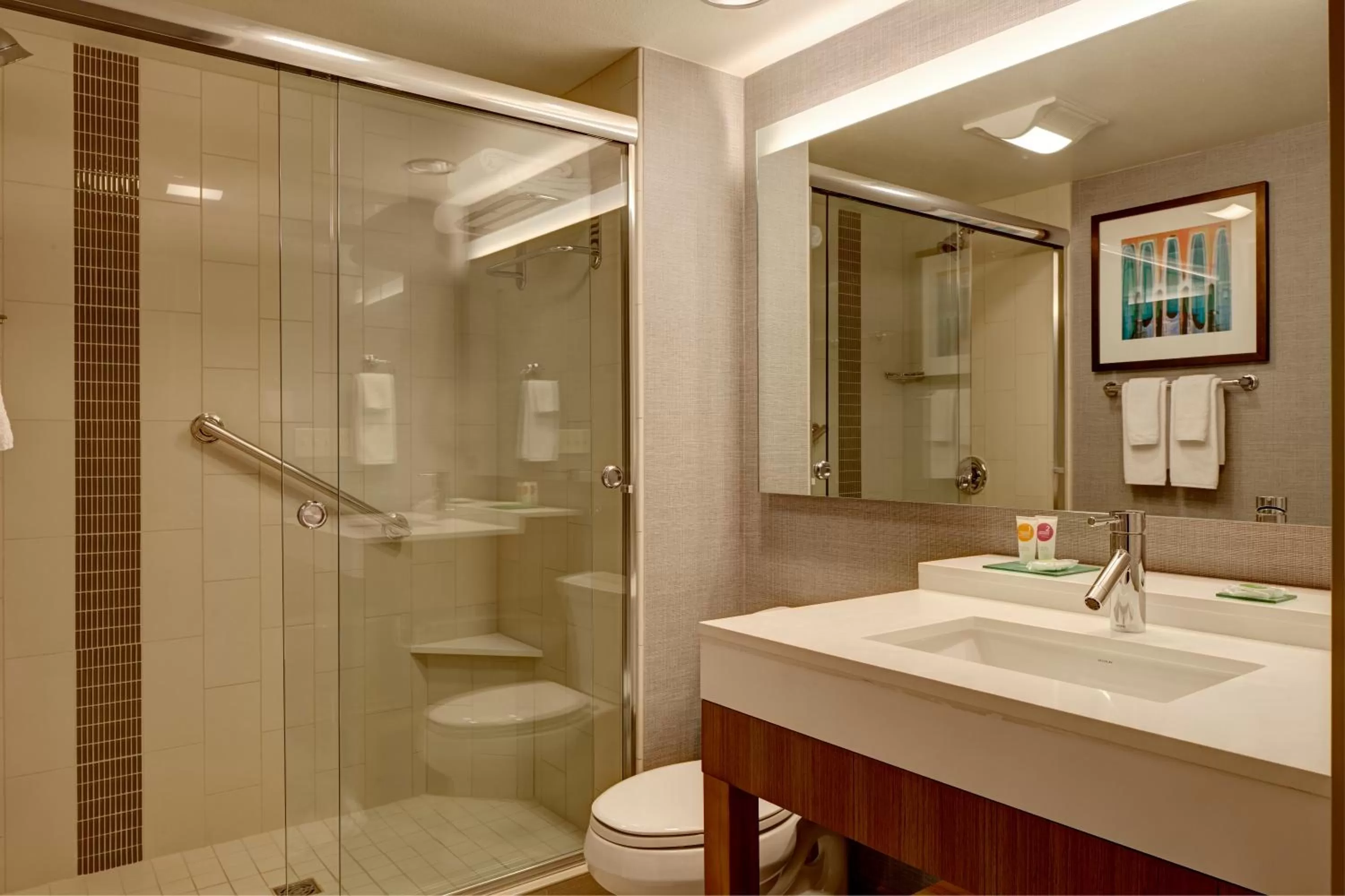 King Room with Roll-In Shower - Disability Access in Hyatt Place Calgary Airport