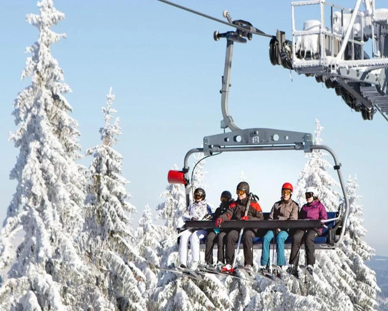 Winter in GarniHotel - Arberblick