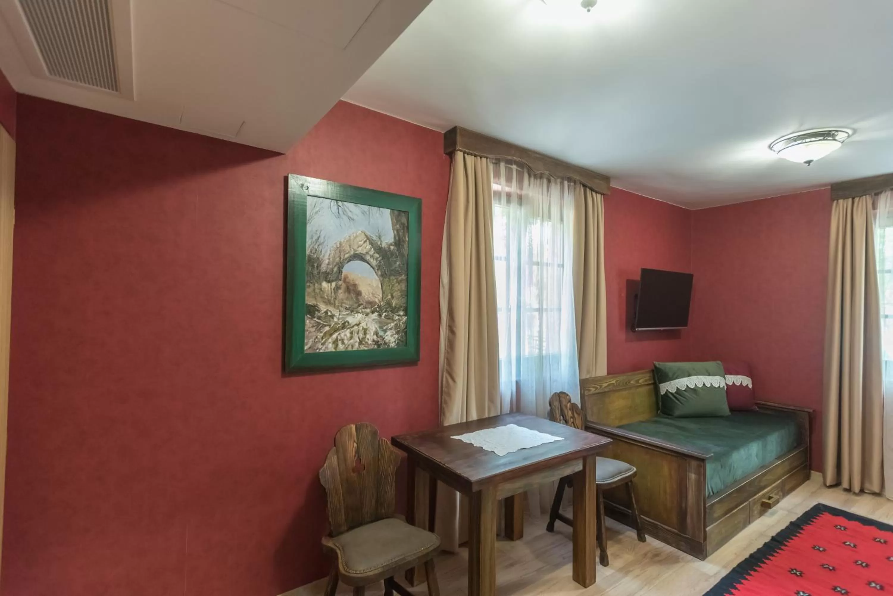 TV and multimedia, Seating Area in B&B Etno Village Sunčana Reka