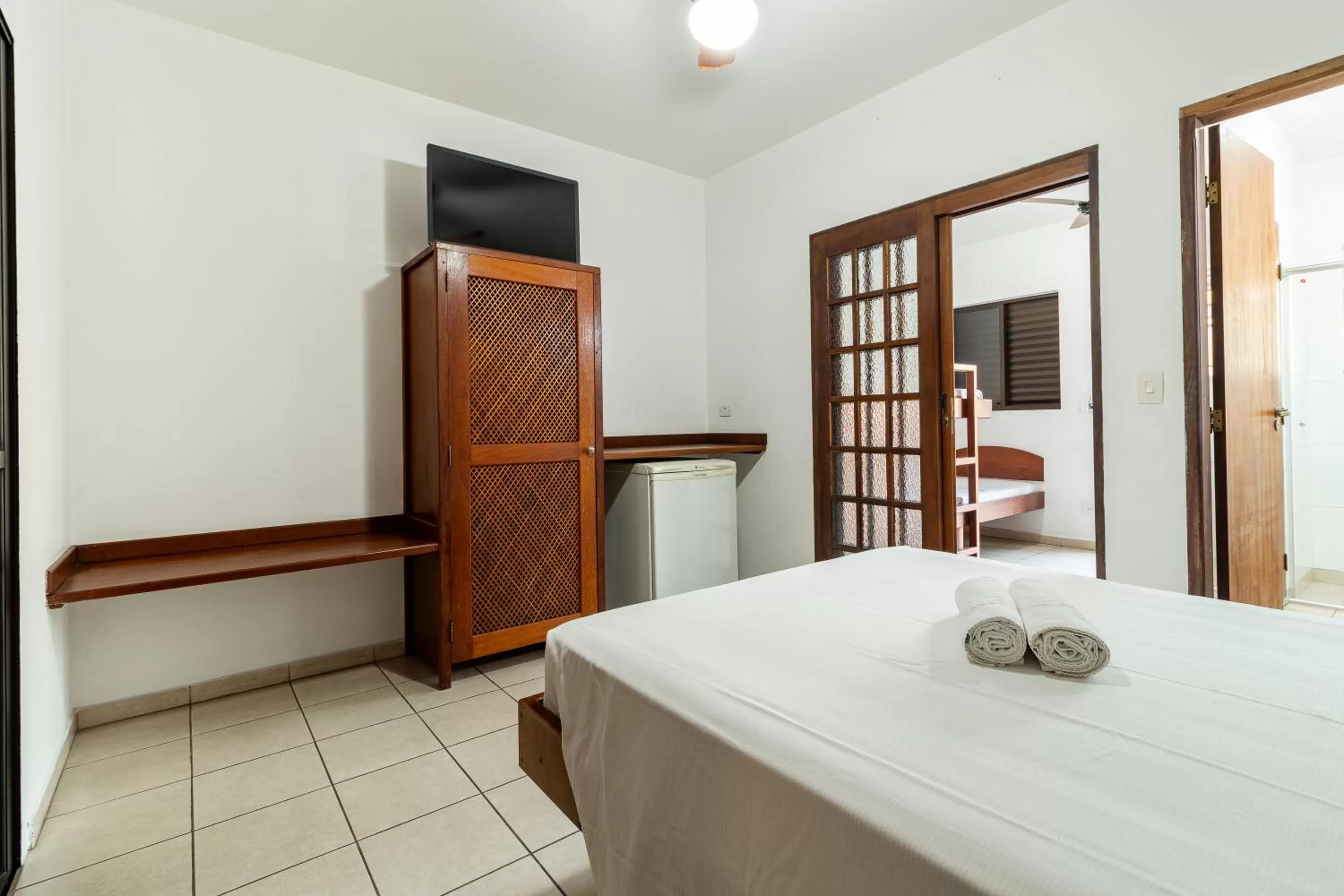 Bed in Pousada Casa Amarela