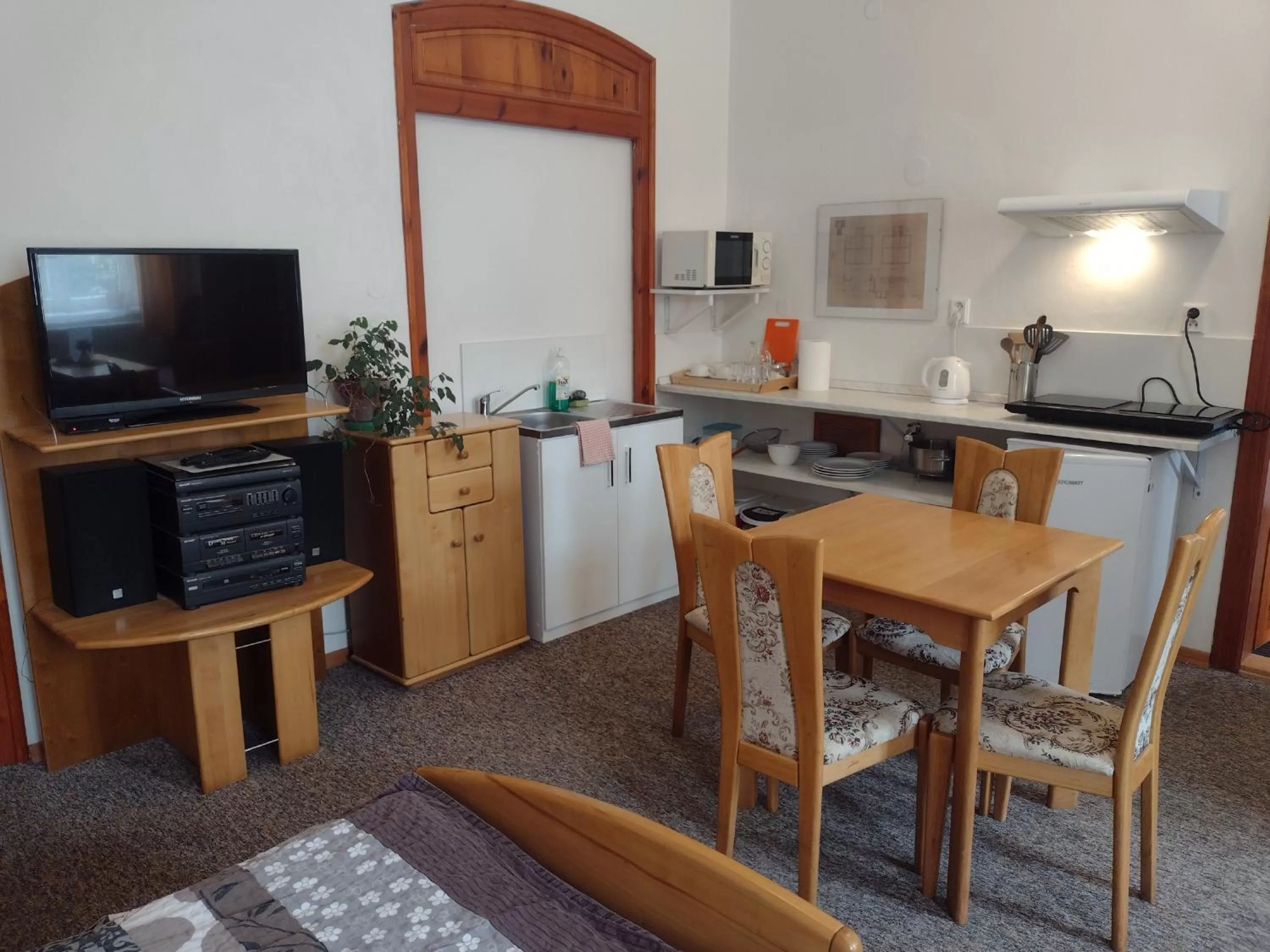 Kitchen or kitchenette in Pension Fontána Svitavy