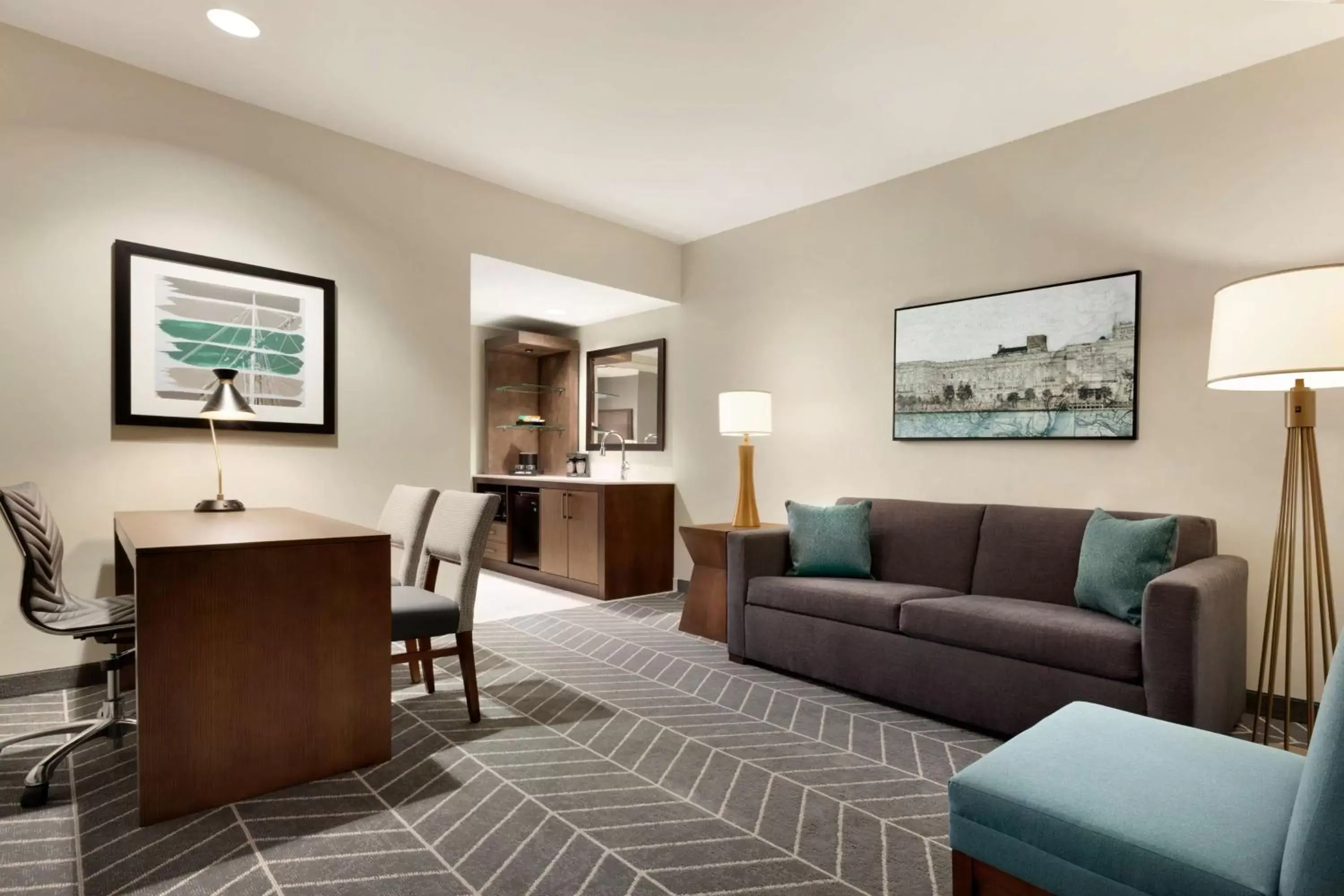 Two Queen Suite with River View in Embassy Suites By Hilton Wilmington Riverfront Two Queen Suite with River View in Embassy Suites By Hilton Wilmington Riverfront