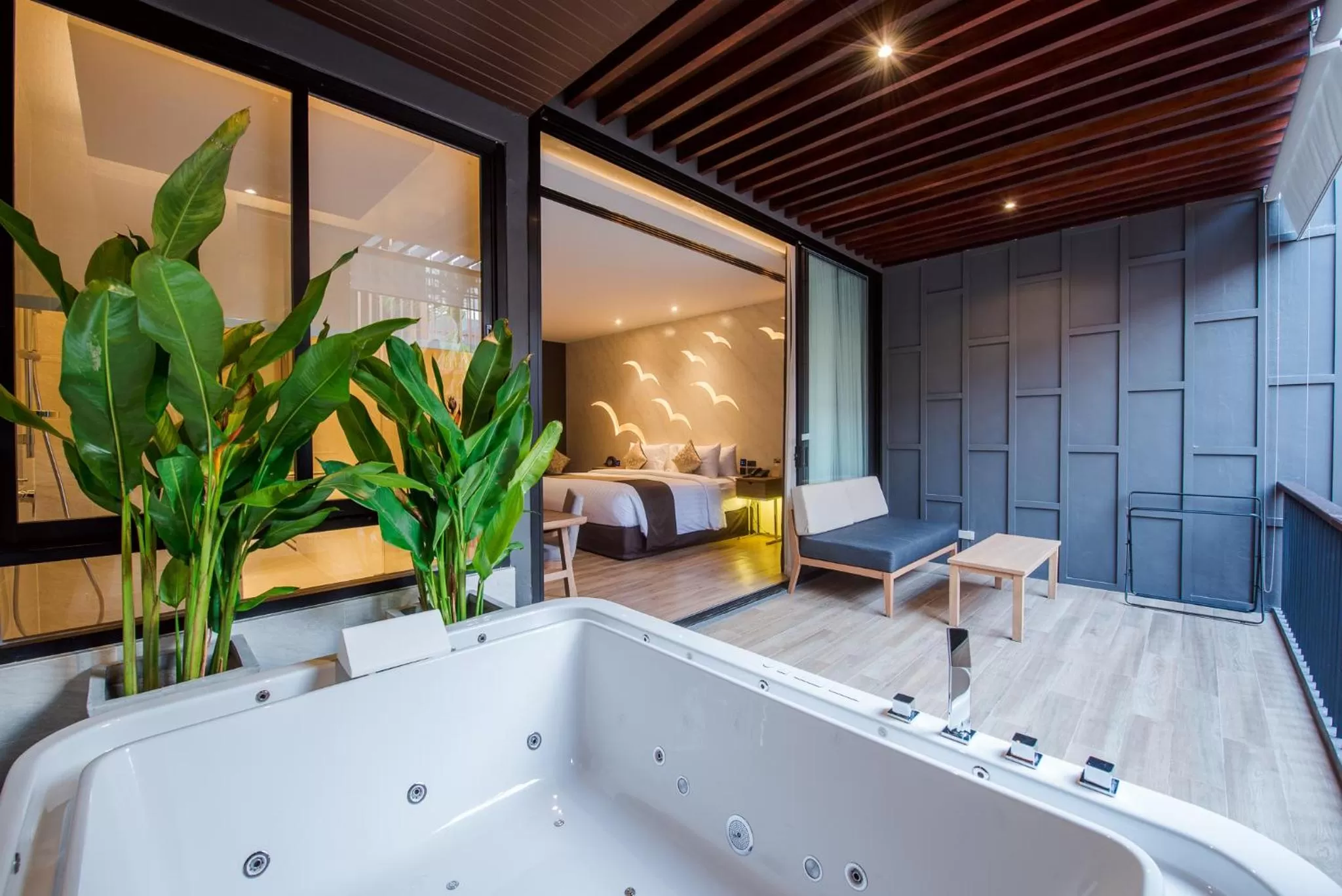 Bathroom, Bed in The Yana Villas Hua Hin