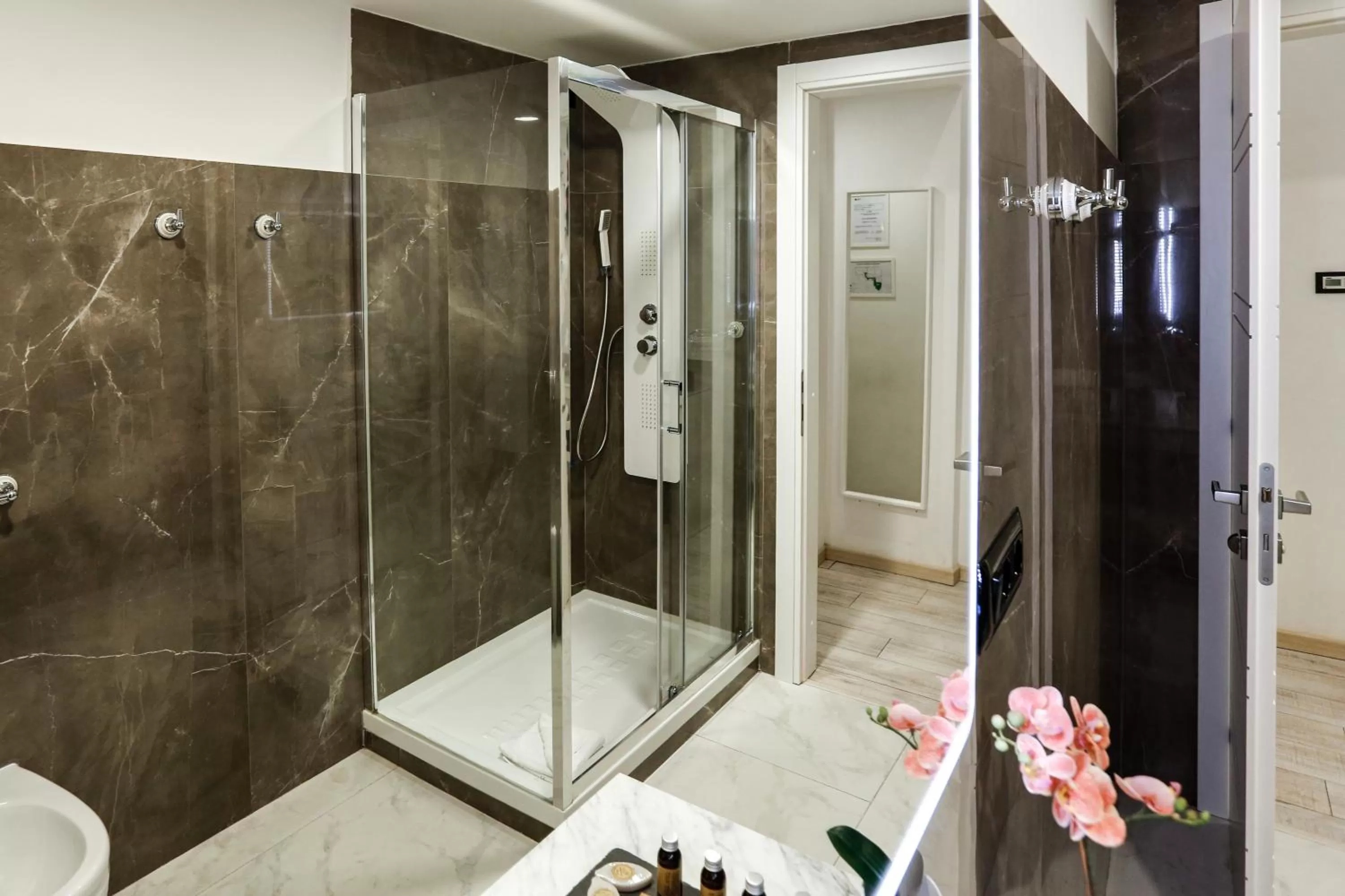 Shower in Escape Luxury Suite - CA Domus Collection
