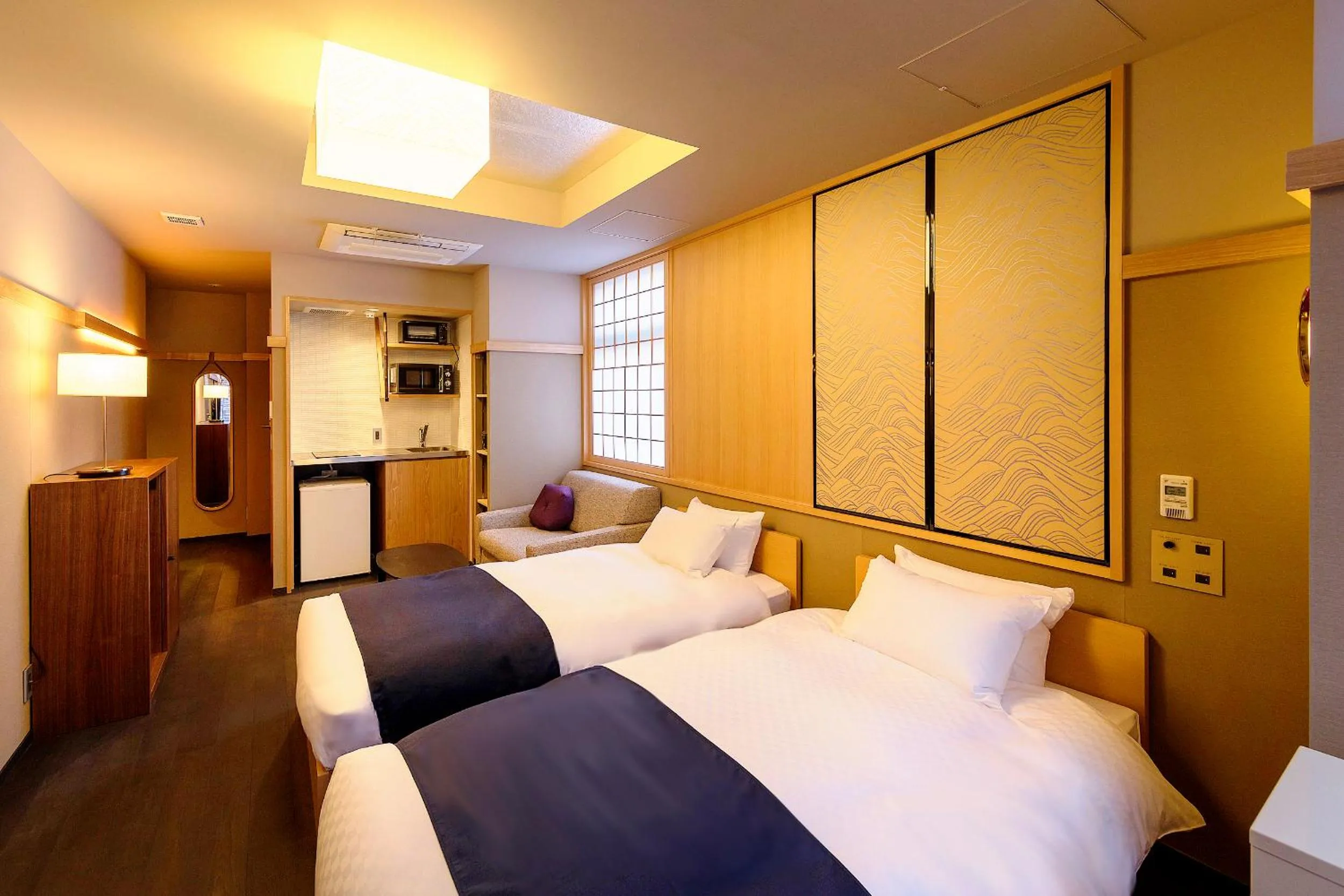 Superior Twin Room with Sofa Bed and Kitchen - Non-Smoking in GOZAN HOTEL & SERVICED APARTMENT Higashiyama Sanjo