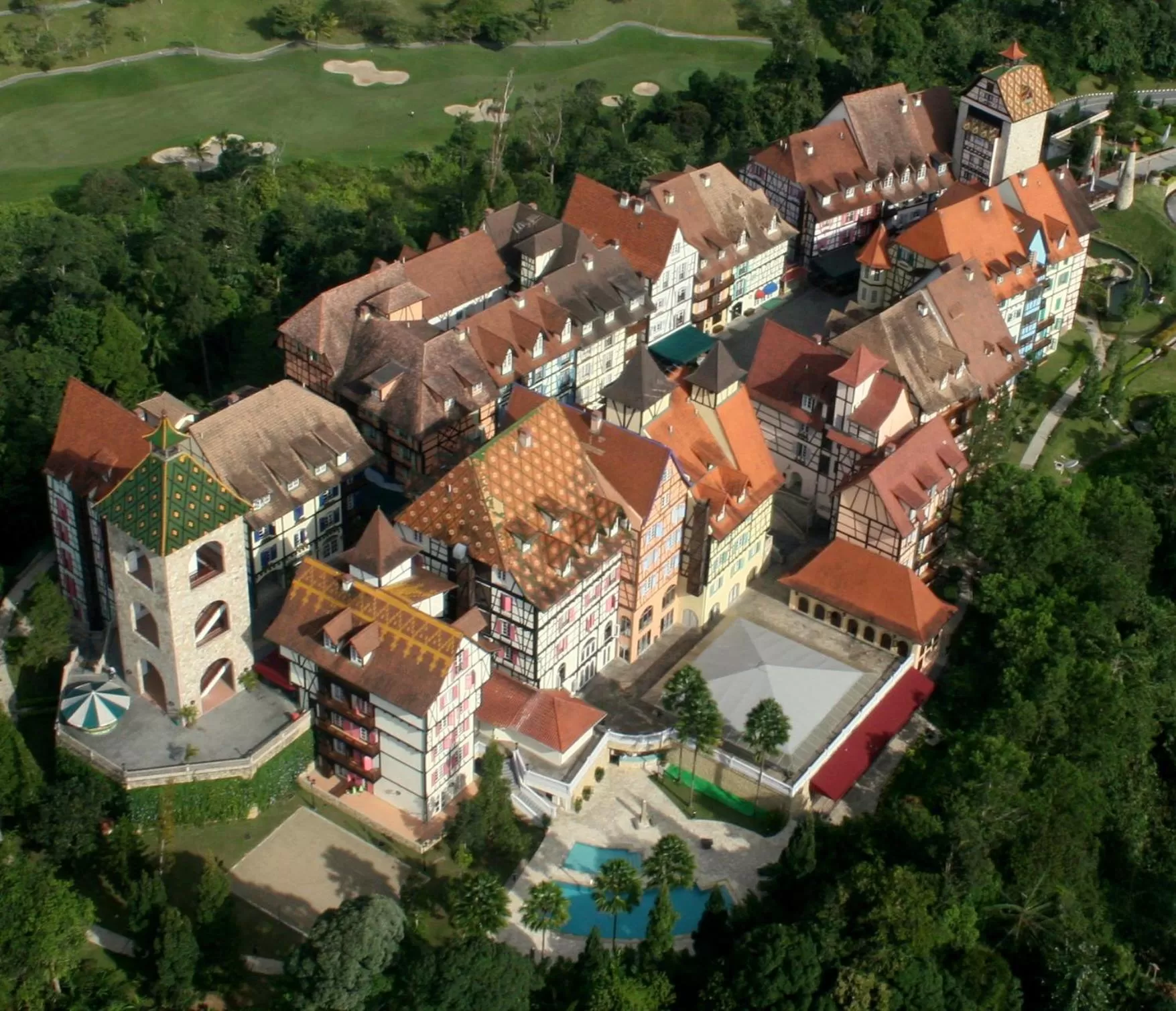 Bird's eye view in Colmar Tropicale