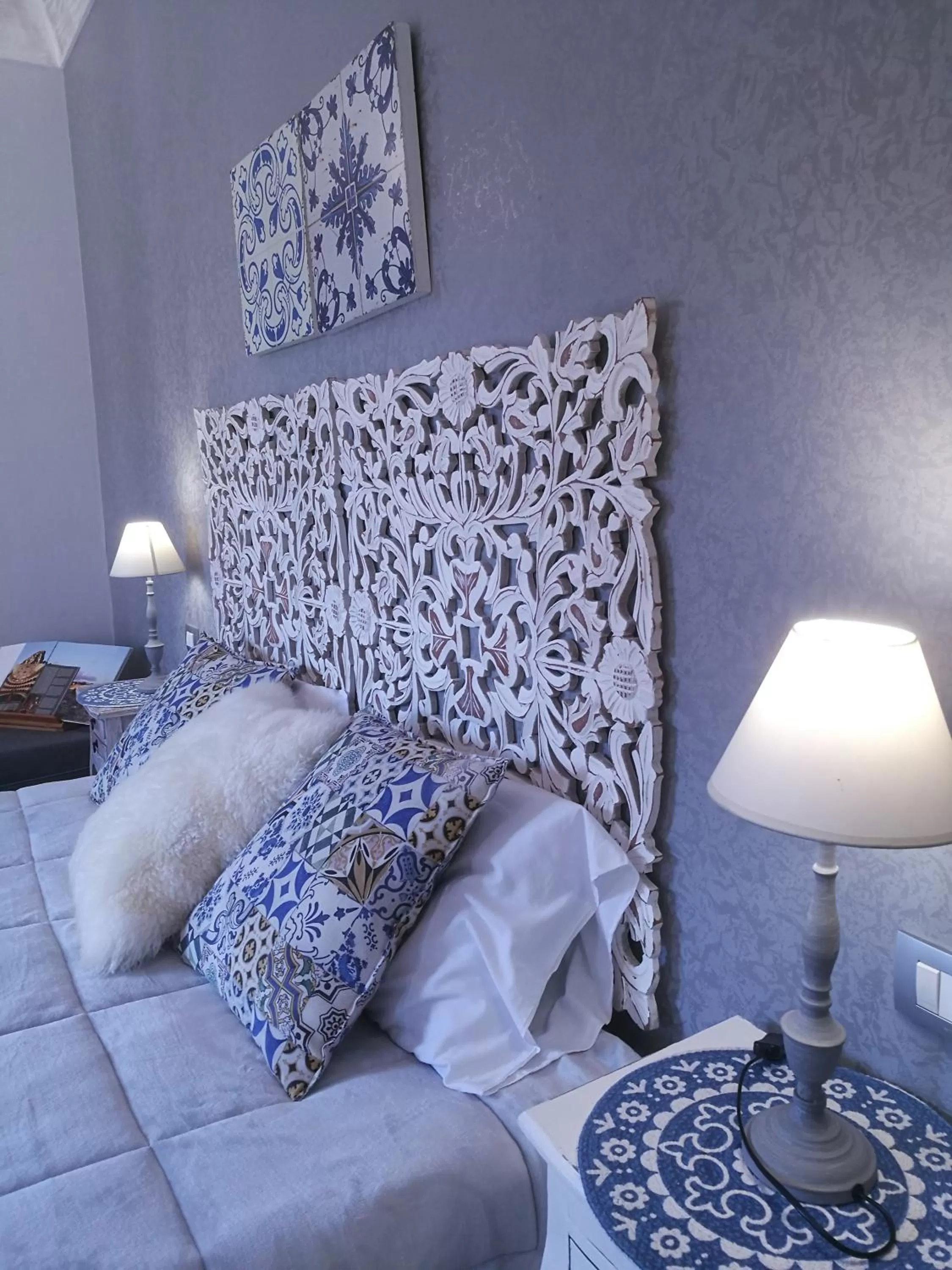 Decorative detail, Bed in B&B Villa del Sole Relais