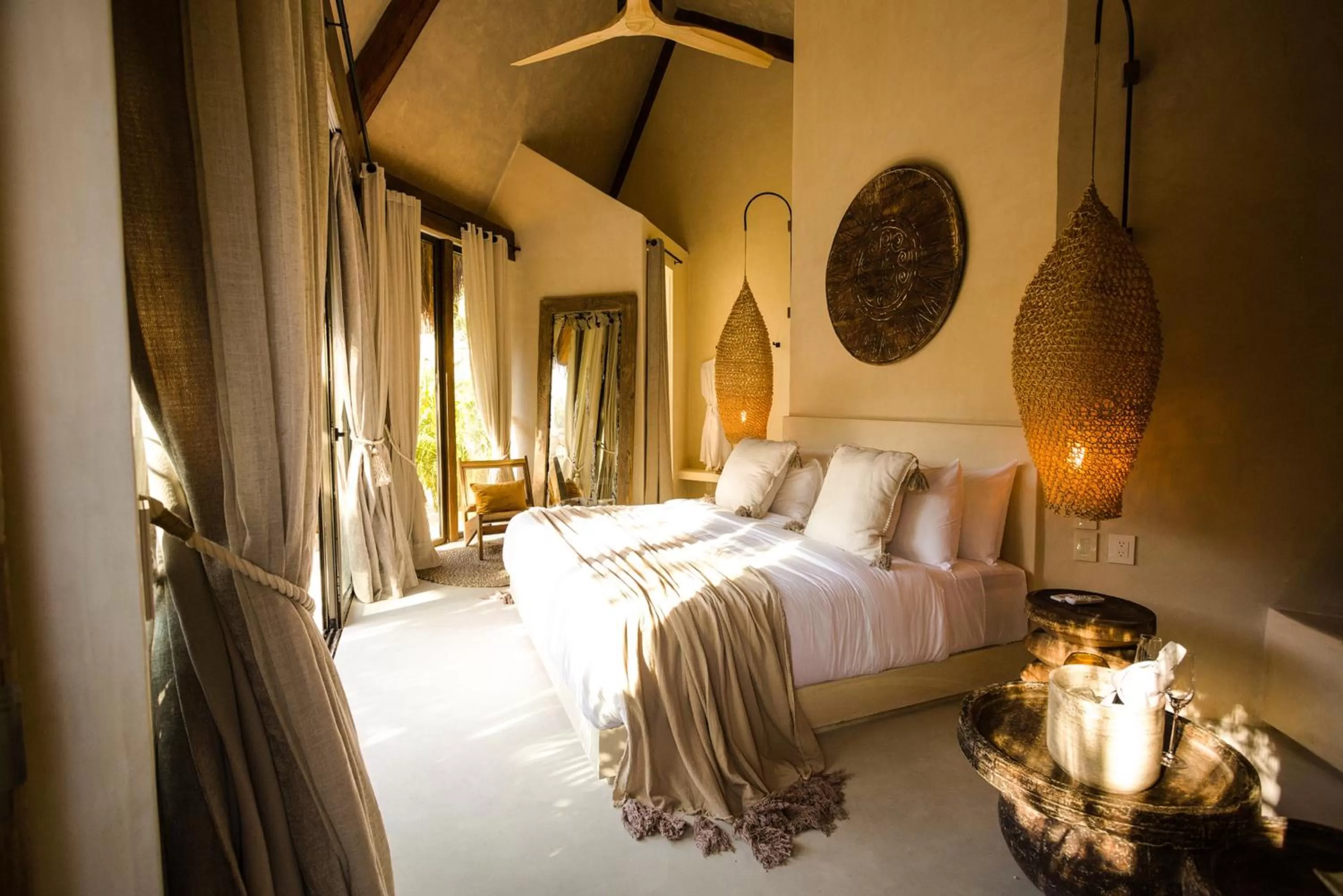 Bed in Hotel Muaré Tulum Wellness and Spa