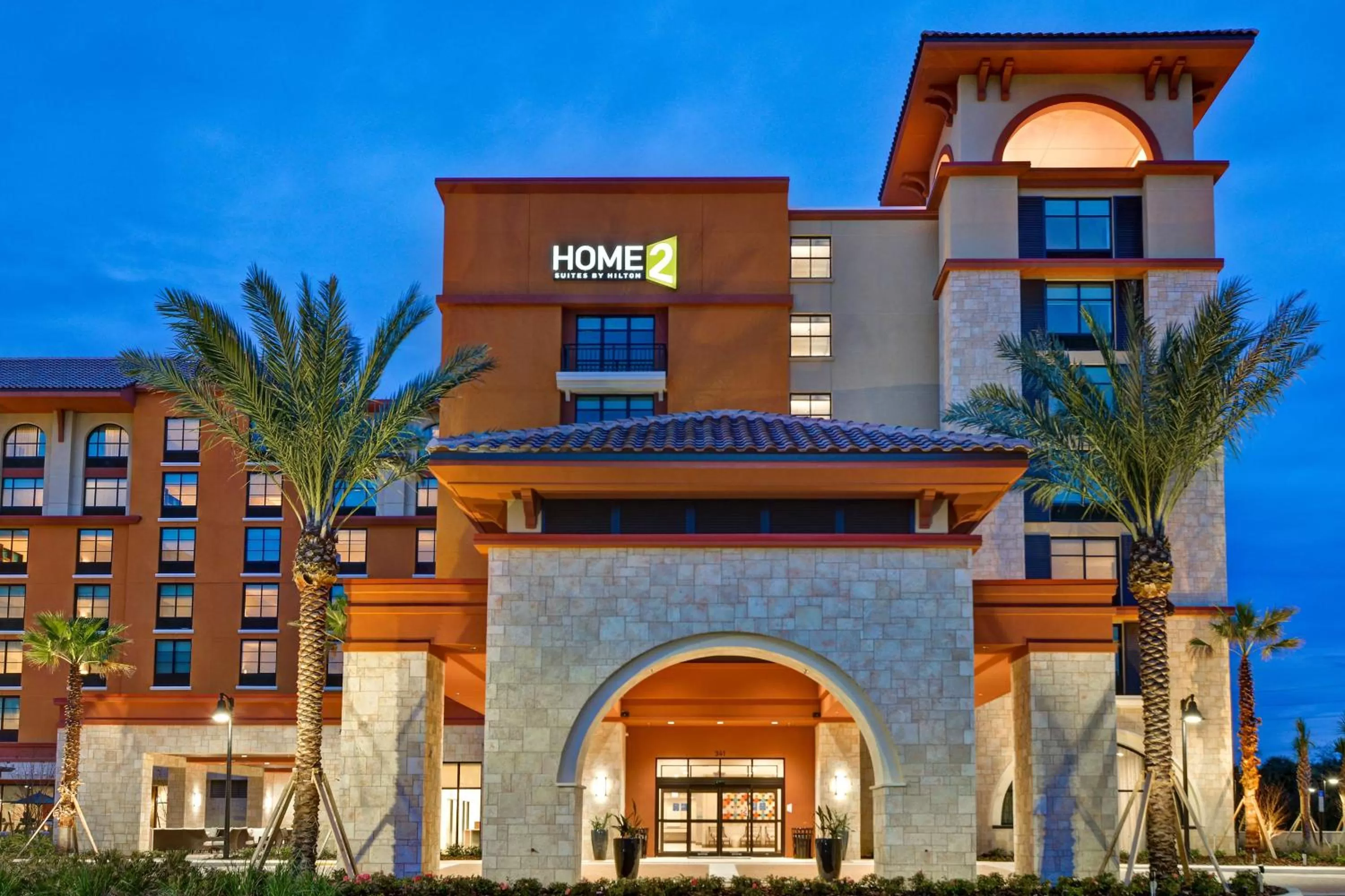 Property building in Home2 Suites By Hilton Orlando Flamingo Crossings, FL