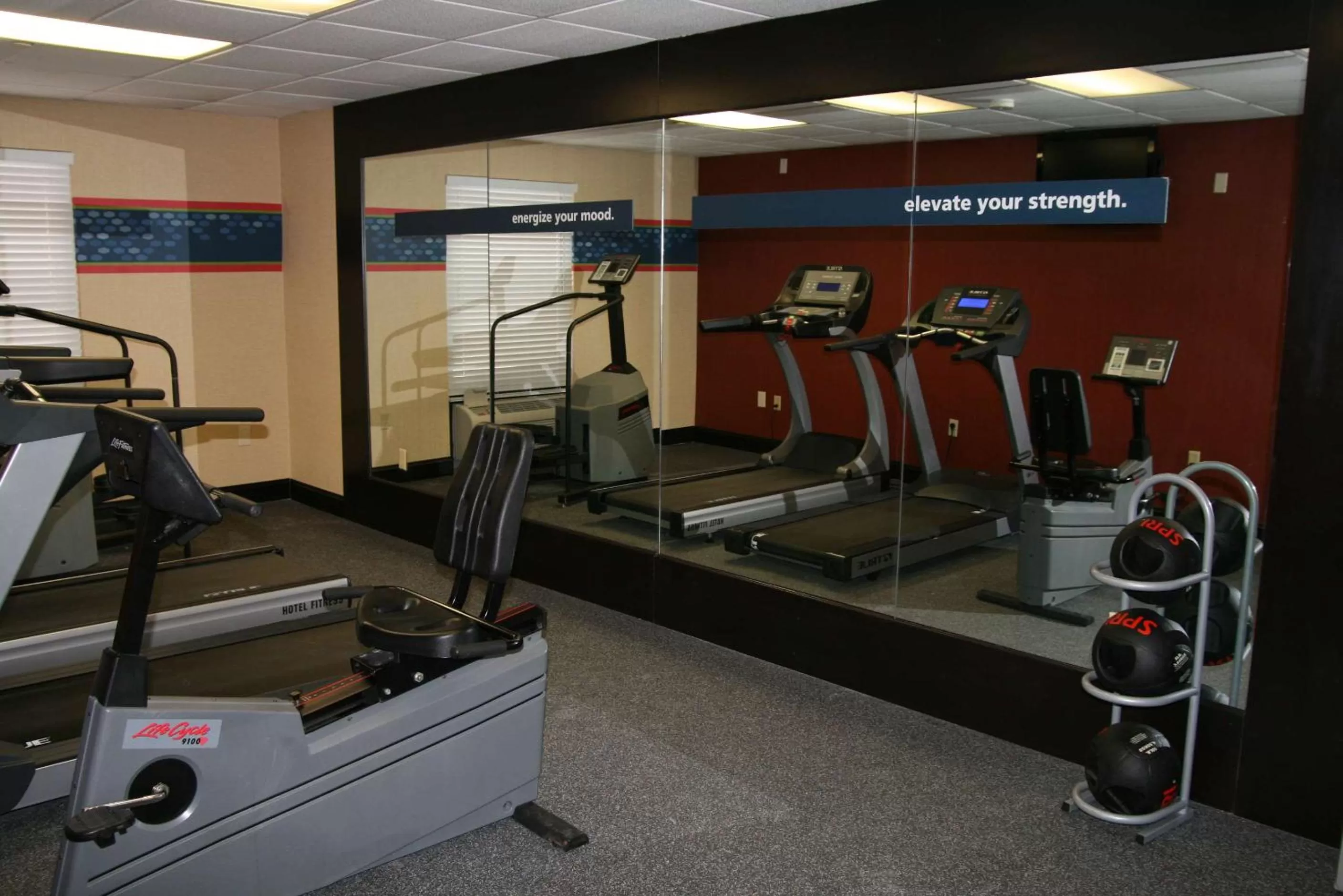Fitness centre/facilities in Hampton Inn & Suites Kansas City-Merriam