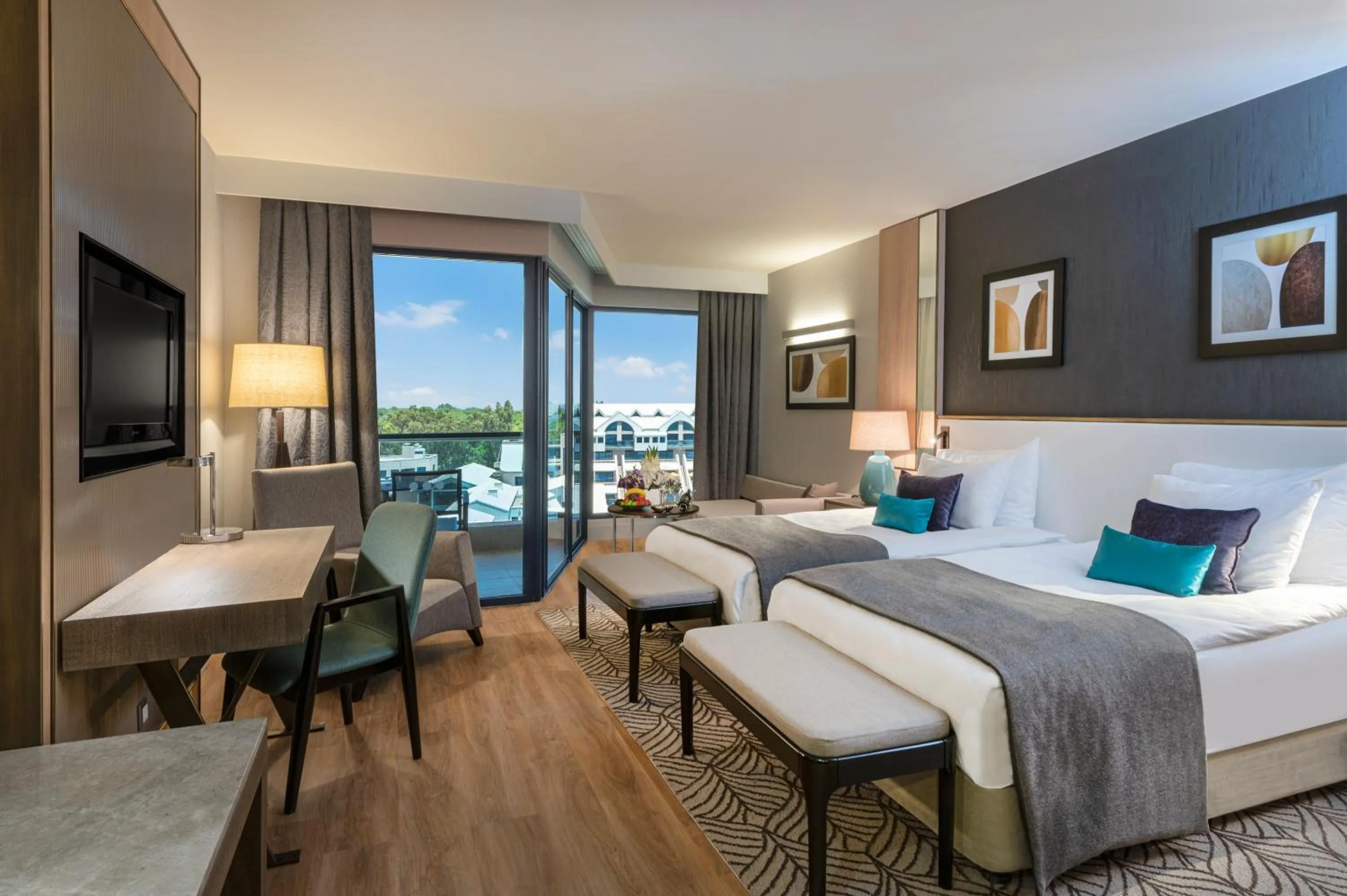 Bed in Susesi Luxury Resort