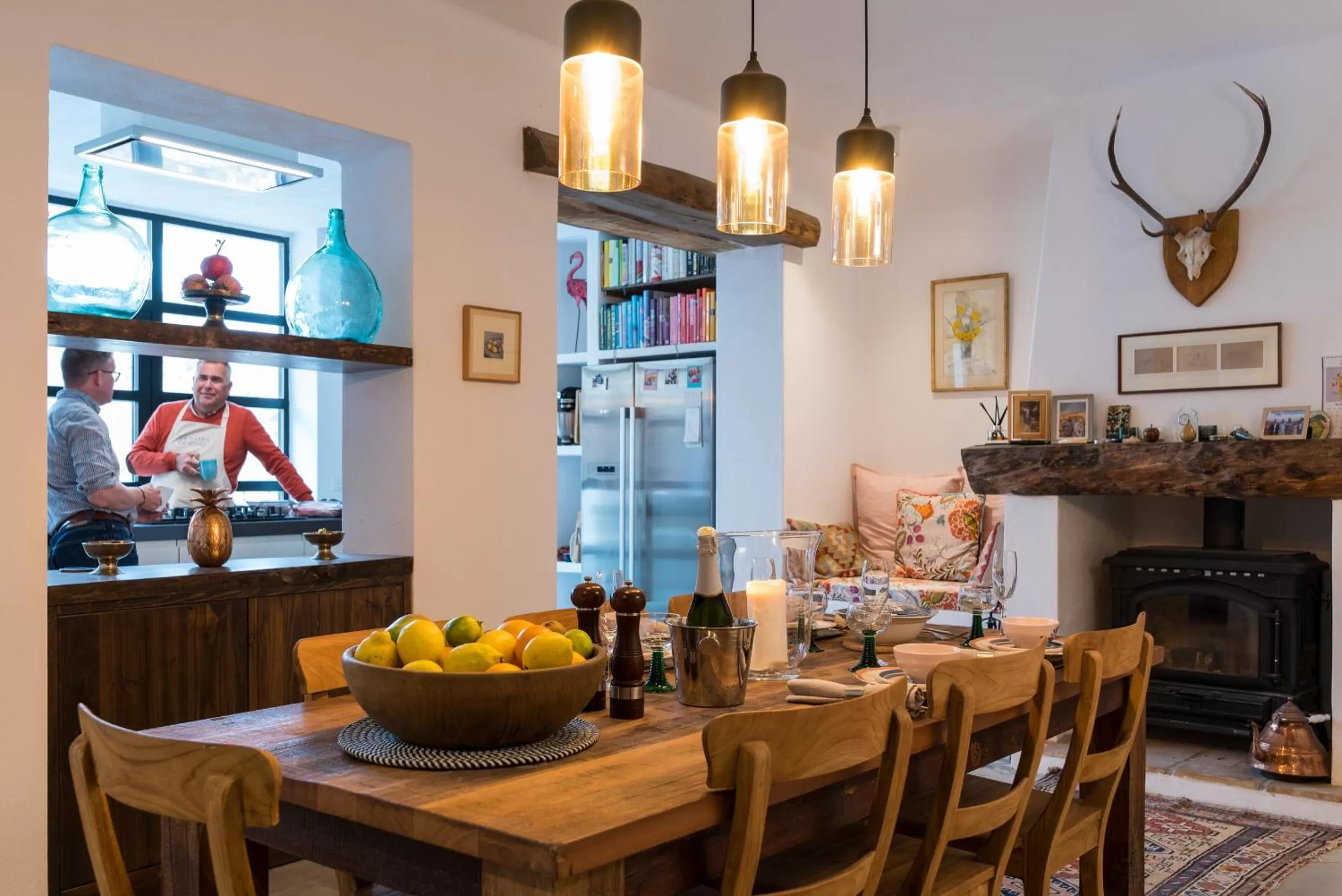 Dining area in Casa Higueras