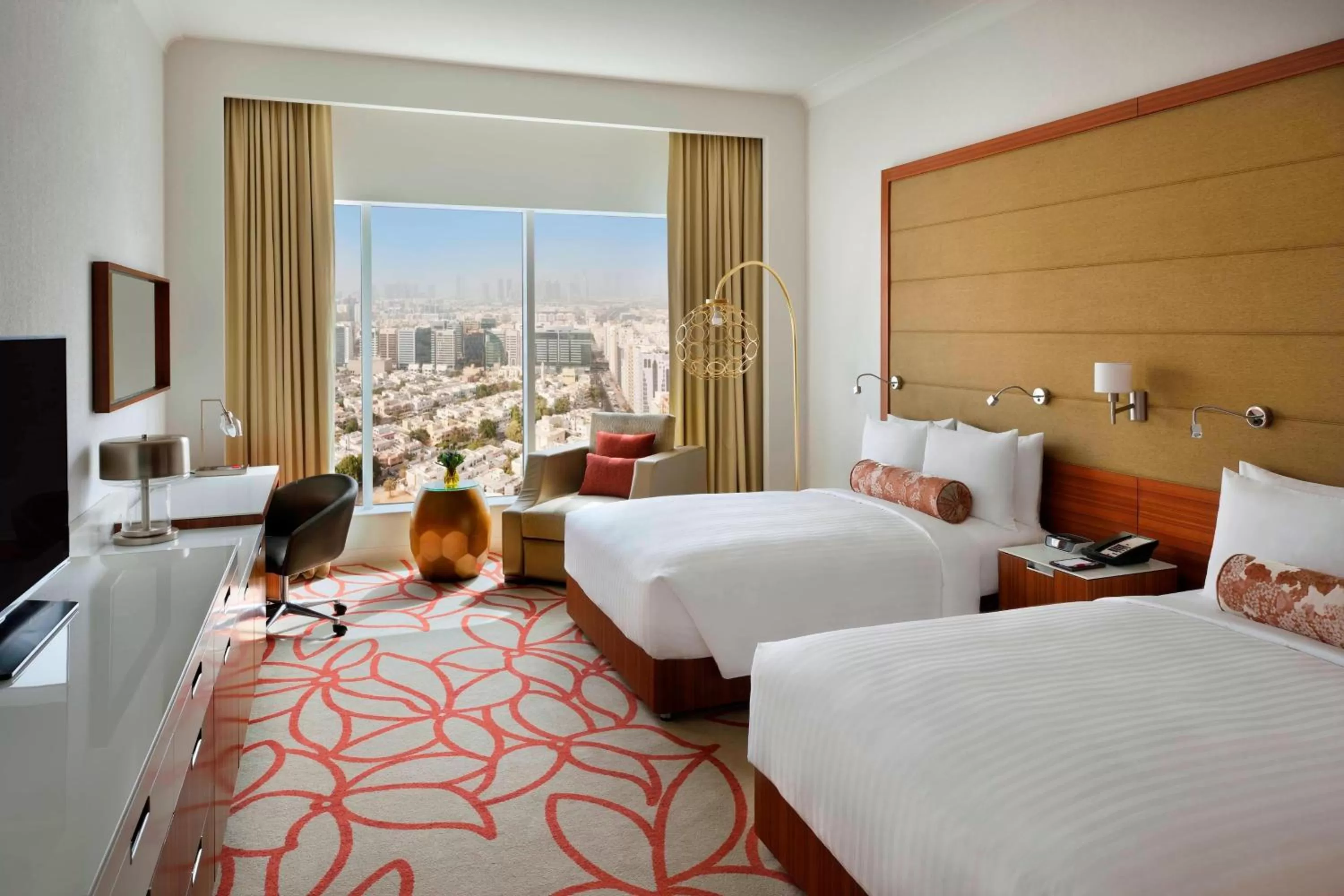 Photo of the whole room, Bed in Marriott Hotel Downtown Abu Dhabi