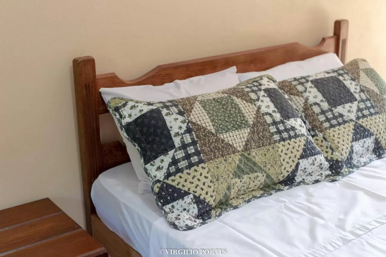 Bed in Pousada Recanto da Lu