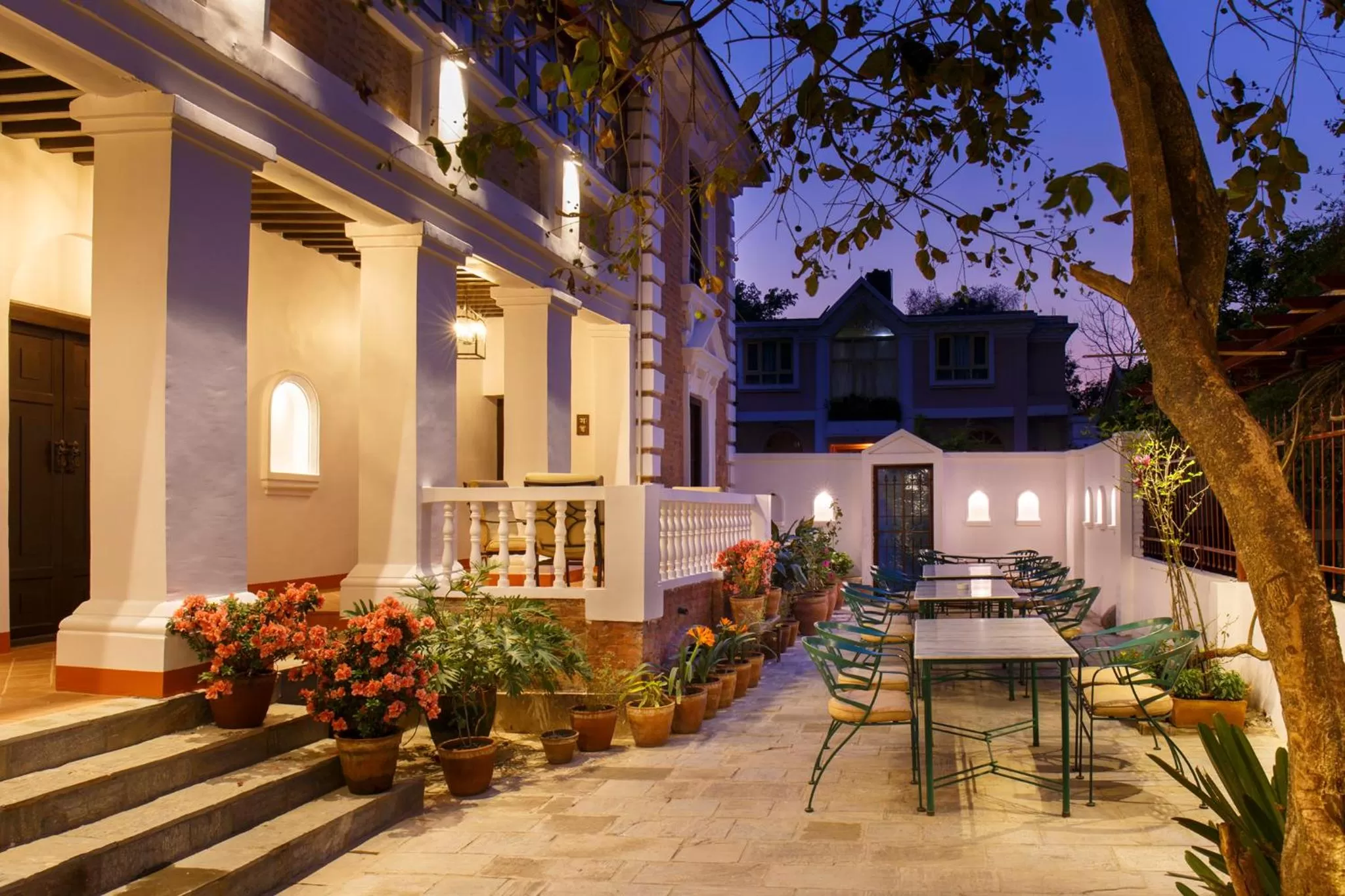 Patio in Thamel Villa Heritage Hotel