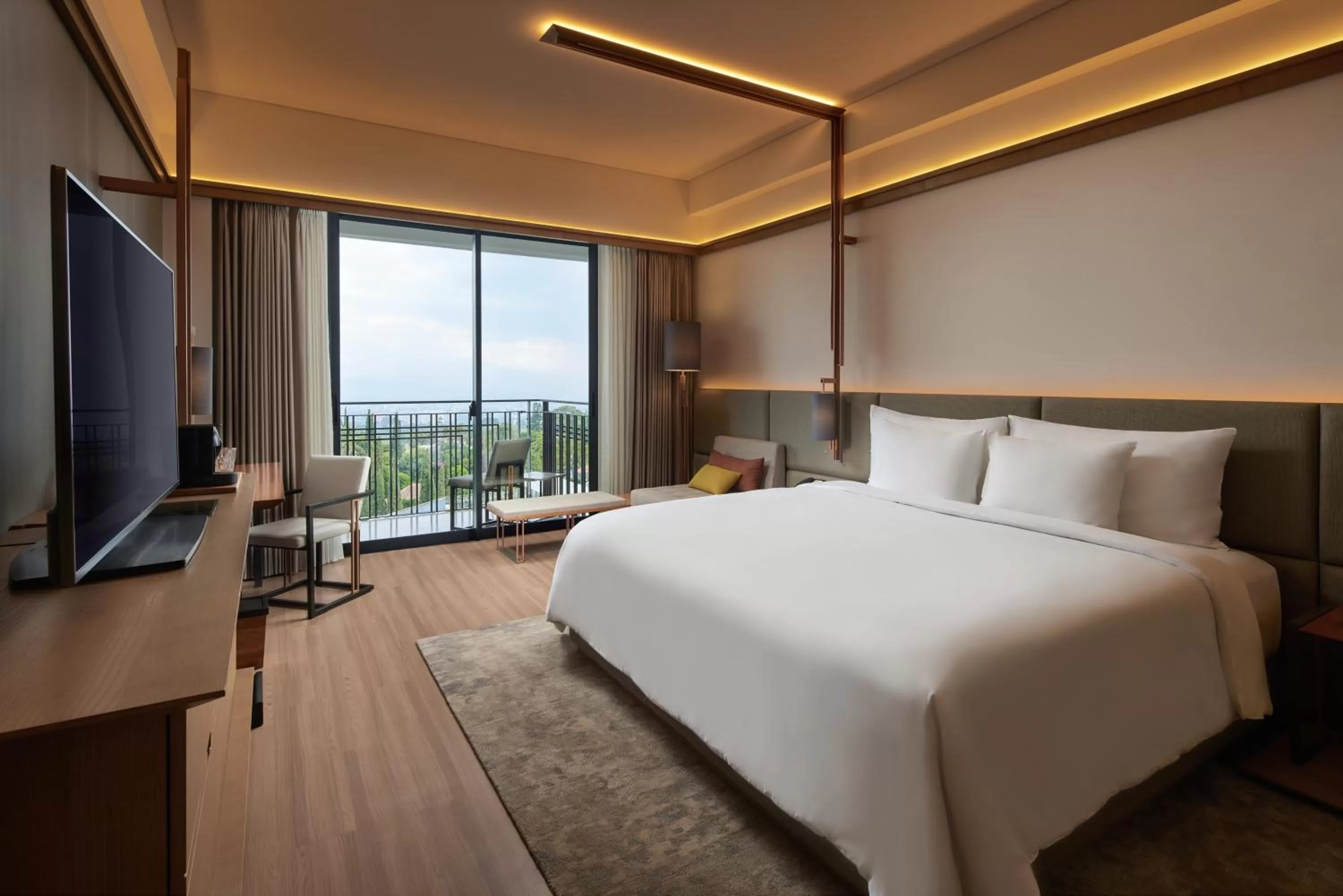 Deluxe King City View with Balcony in The Gaia Hotel Bandung